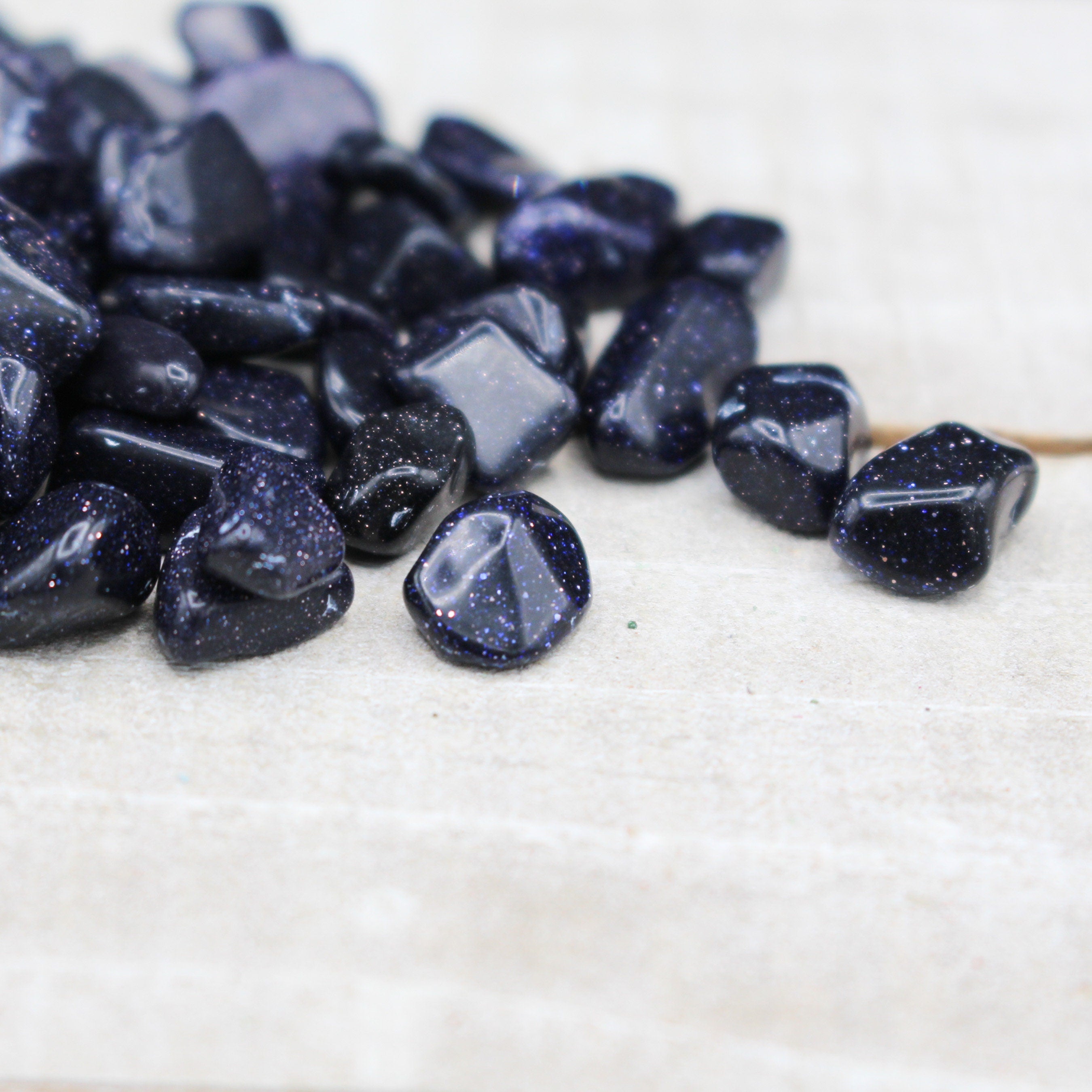 Blue Sandstone Stone Tumbled Crystal Chips