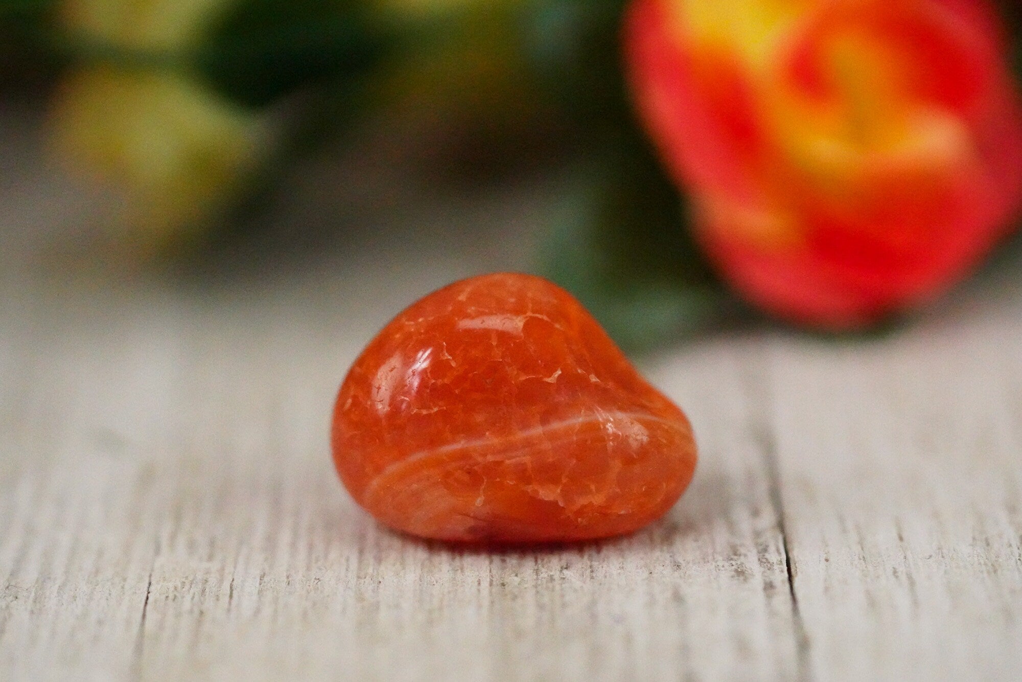 Carnelian Crystal Pocket Stone