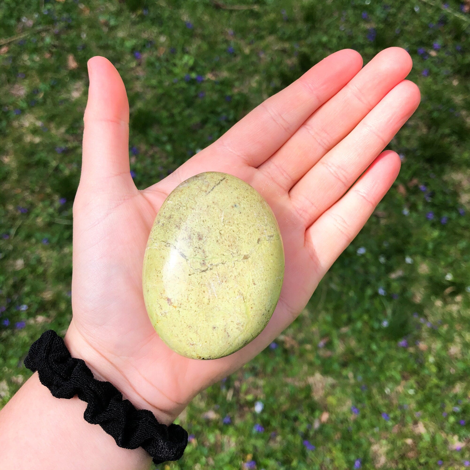 Green Opal Palm Stone