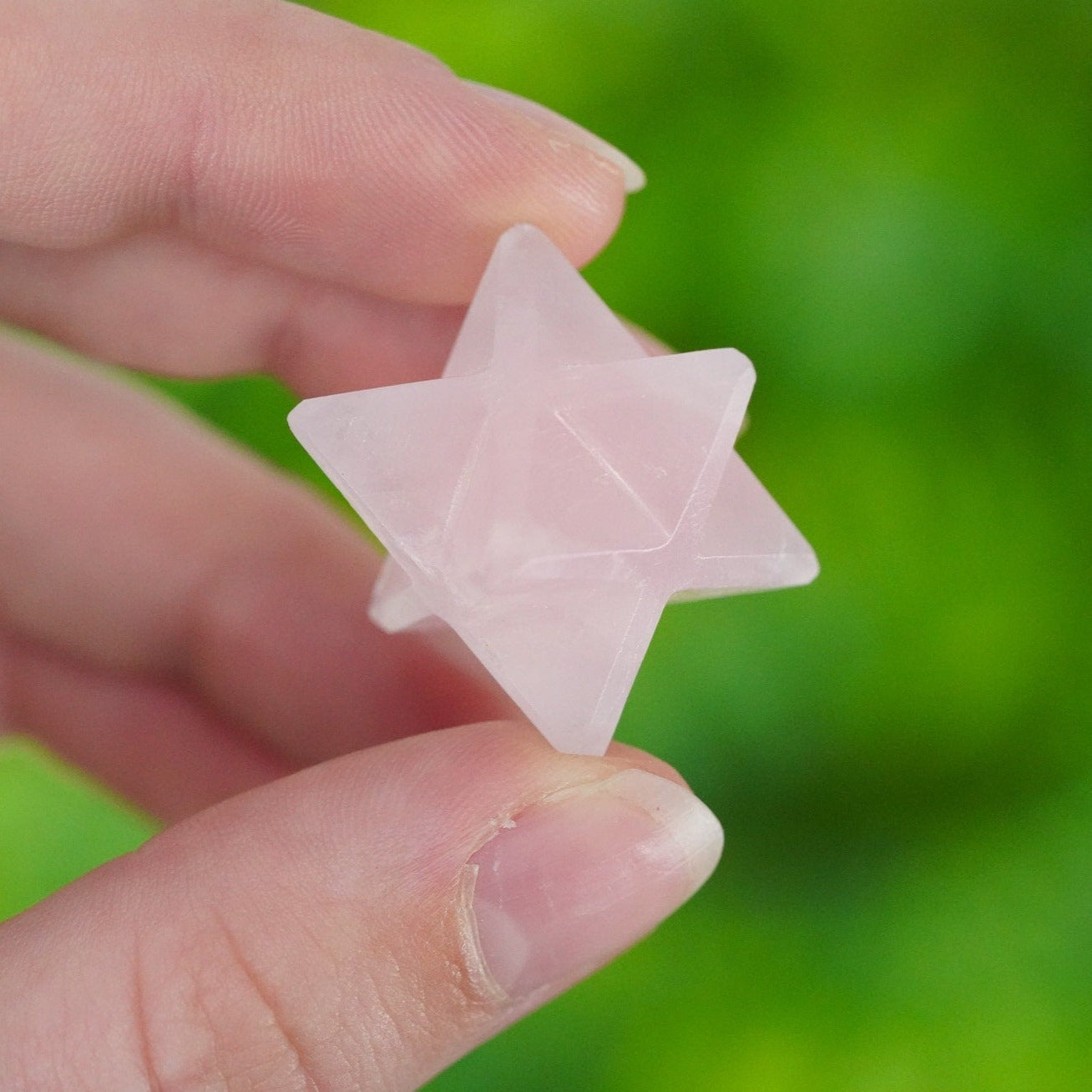 Rose Quartz Crystal Merkaba 20mm