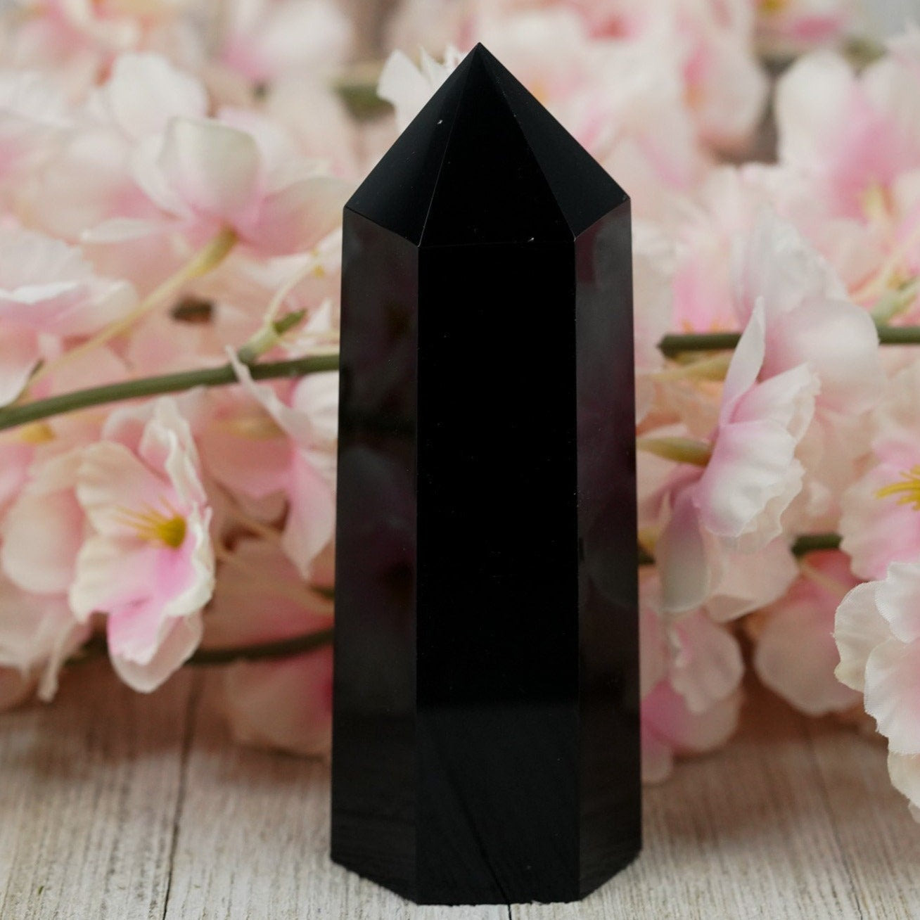 Large Obsidian Tower Point