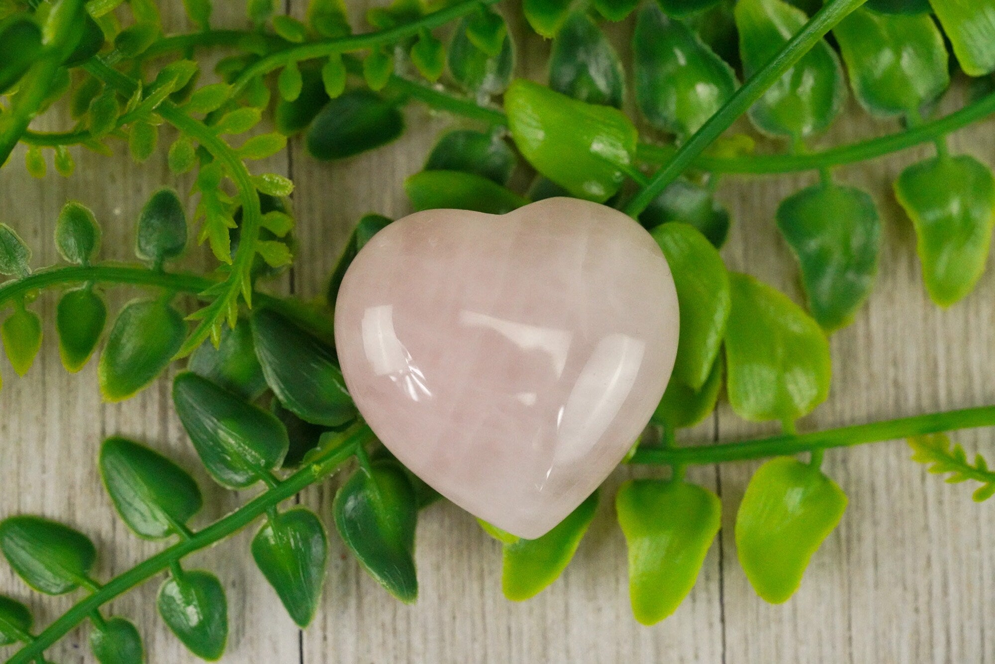 Large Rose Quartz Crystal Heart