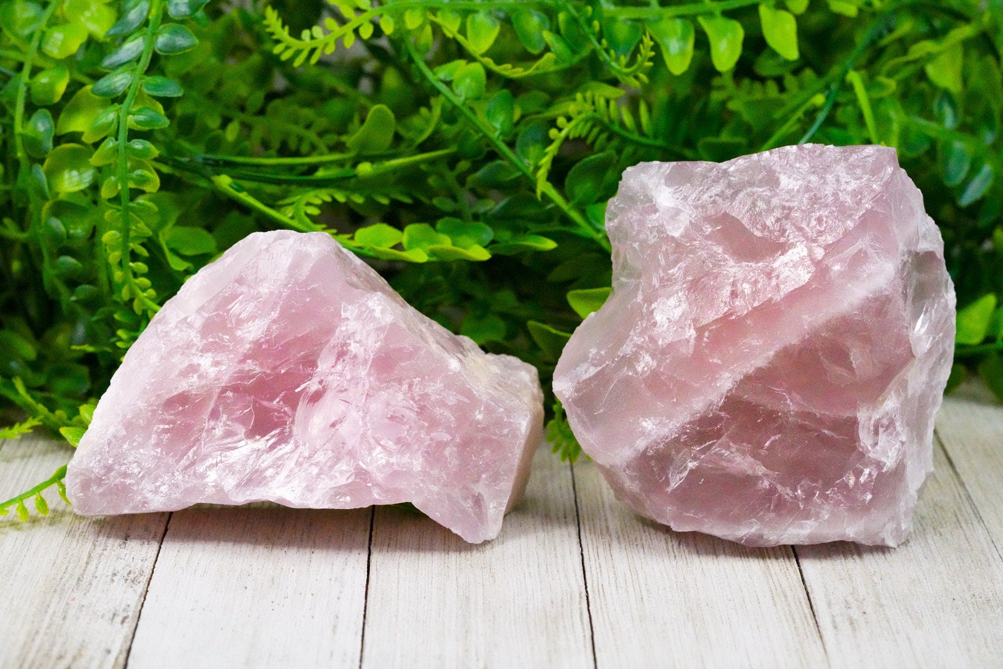 Jumbo Raw Rose Quartz Crystal