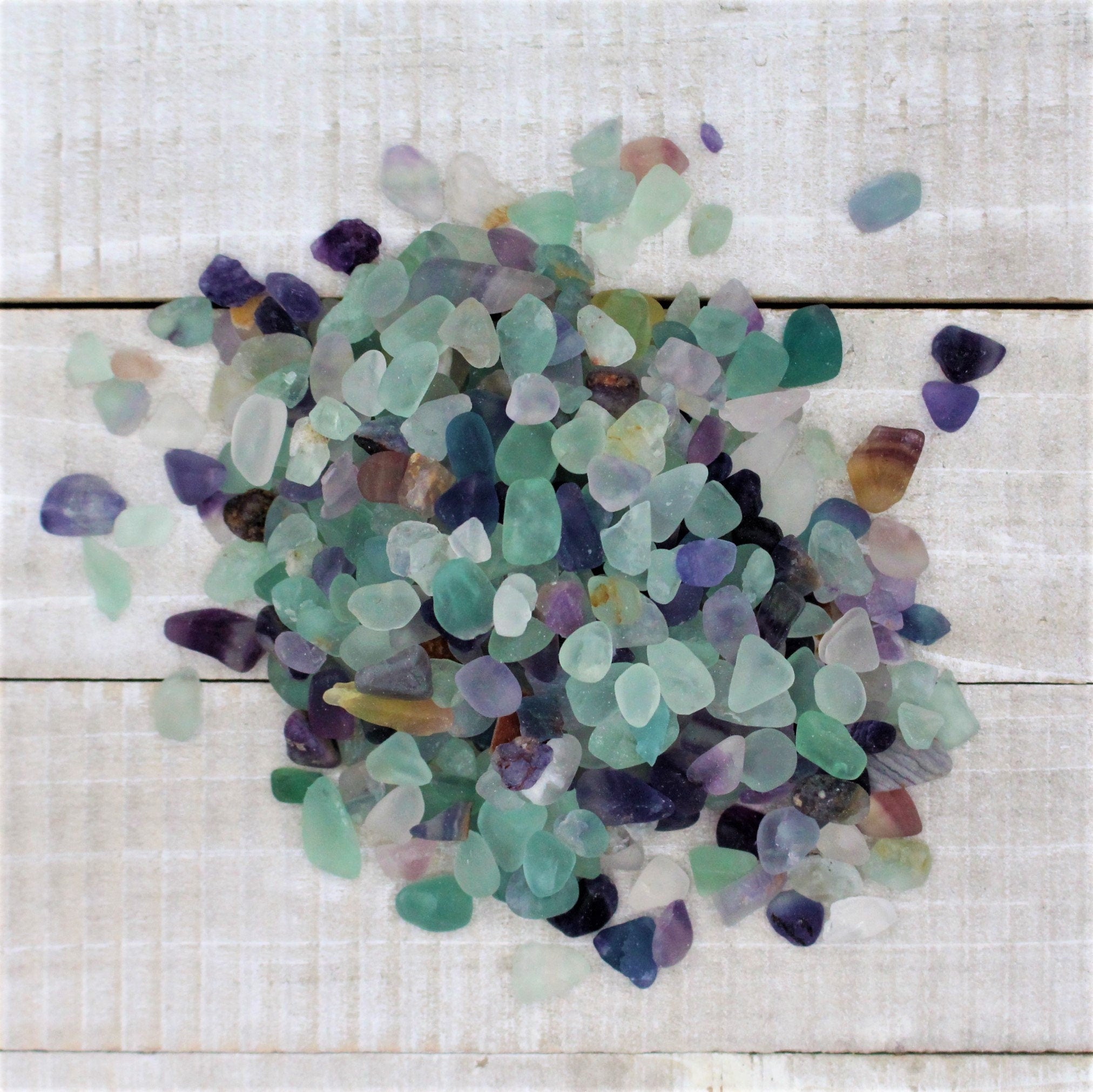 Rainbow Fluorite Tumbled Crystal Chips