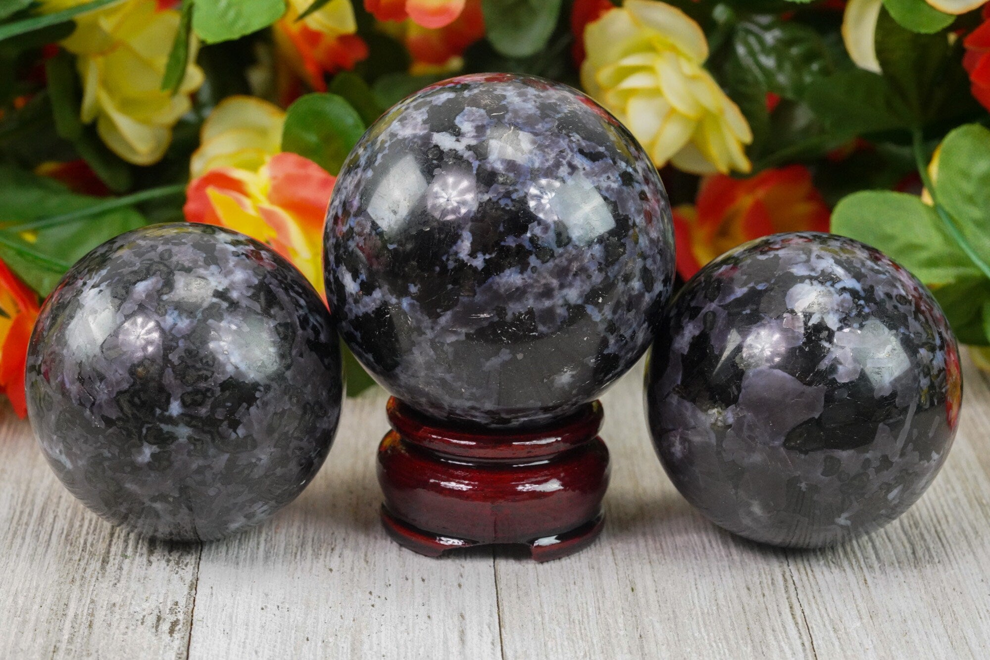 Polished Gabbro Crystal Ball 60mm