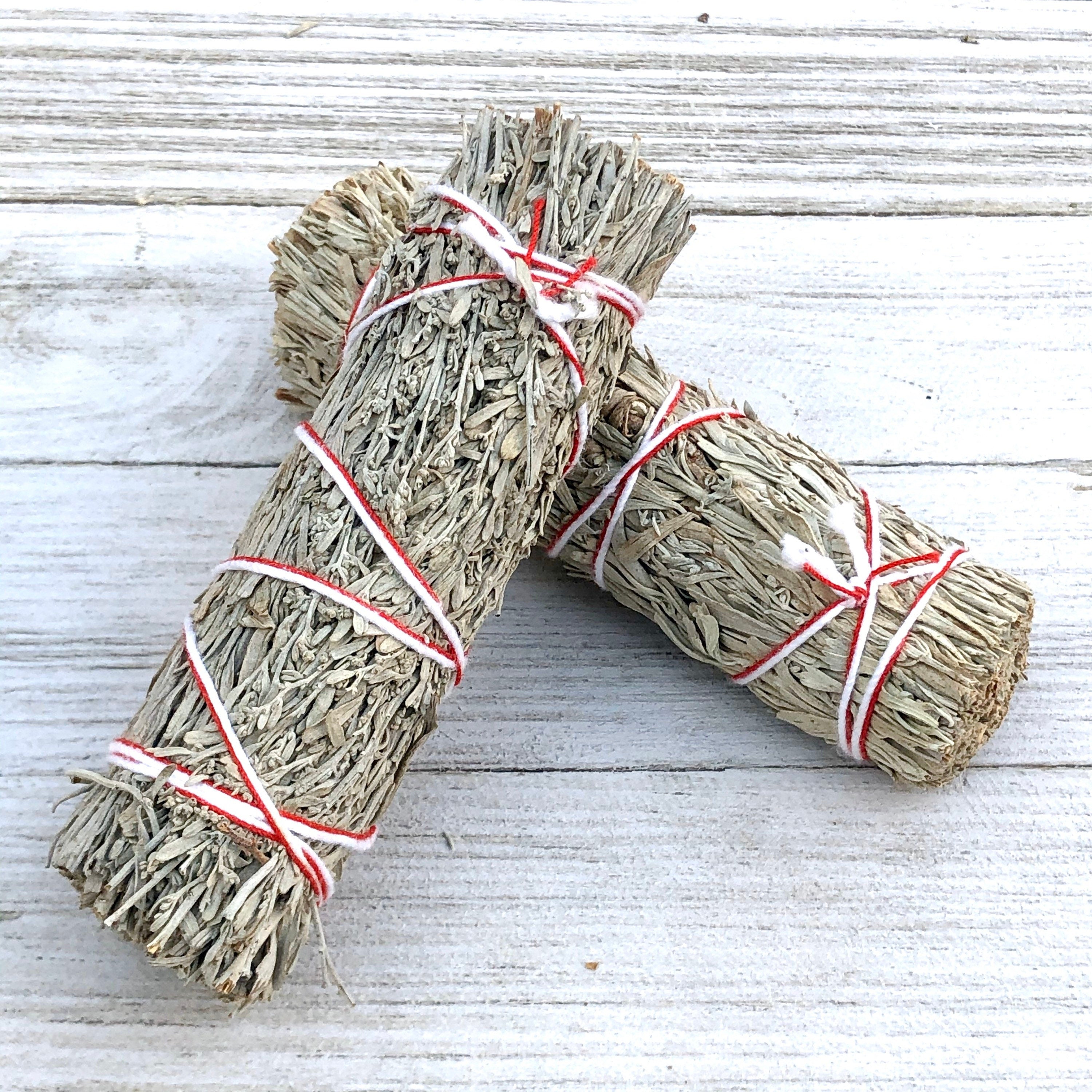 Blue Sage Smudge Stick 4in