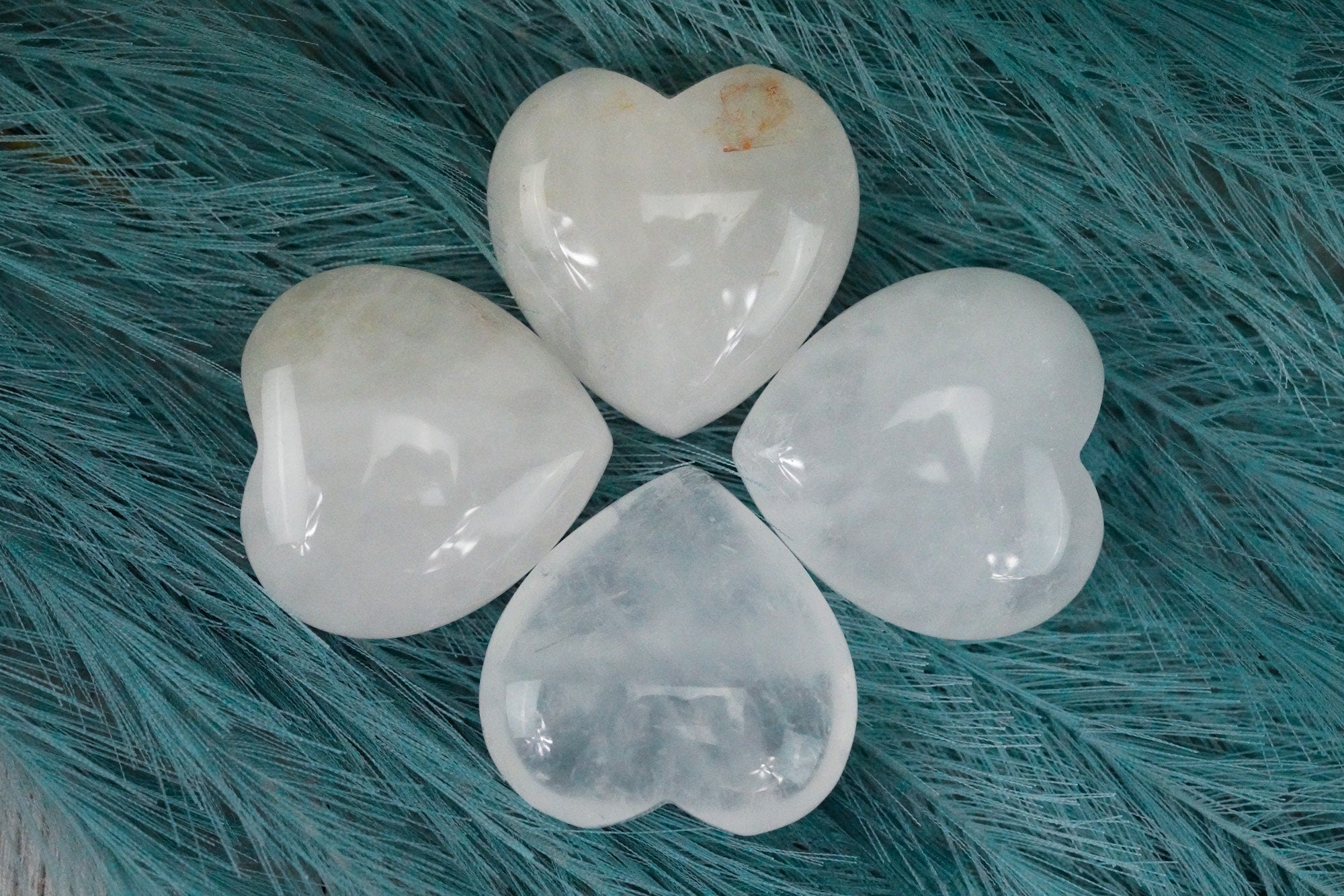 Large Clear Quartz Crystal Heart