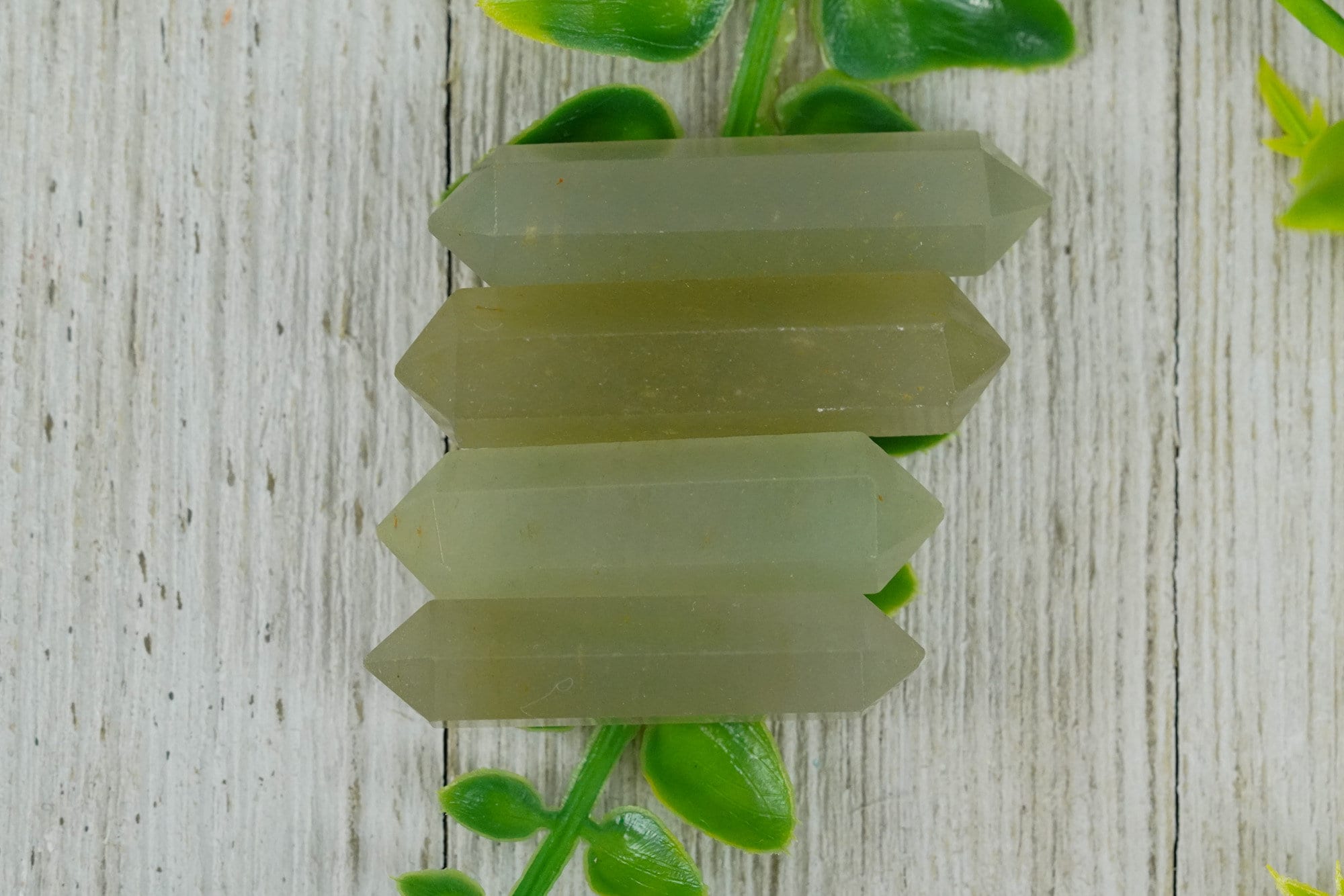 Green Aventurine Double Terminated Crystals