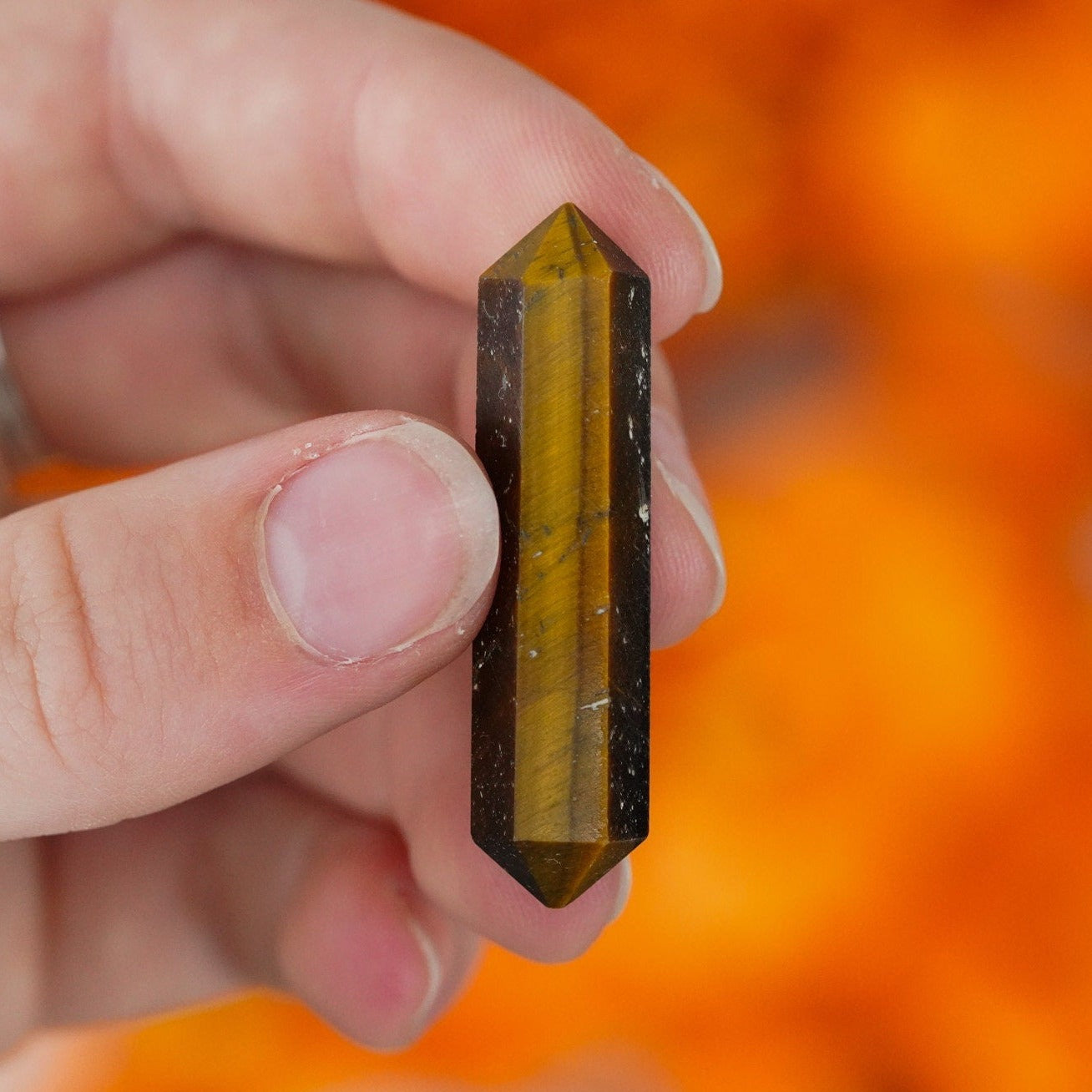 Tigers Eye Double Terminated Crystals