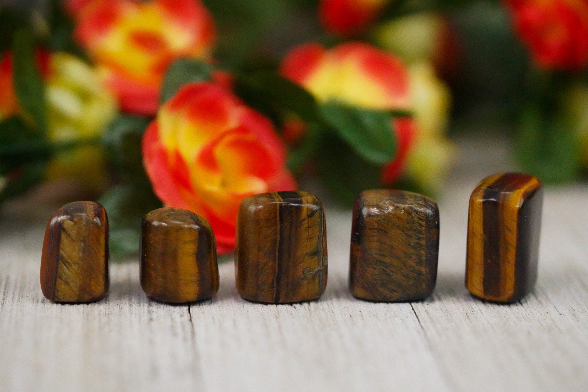 Tumbled Tigers Eye Polished Stone