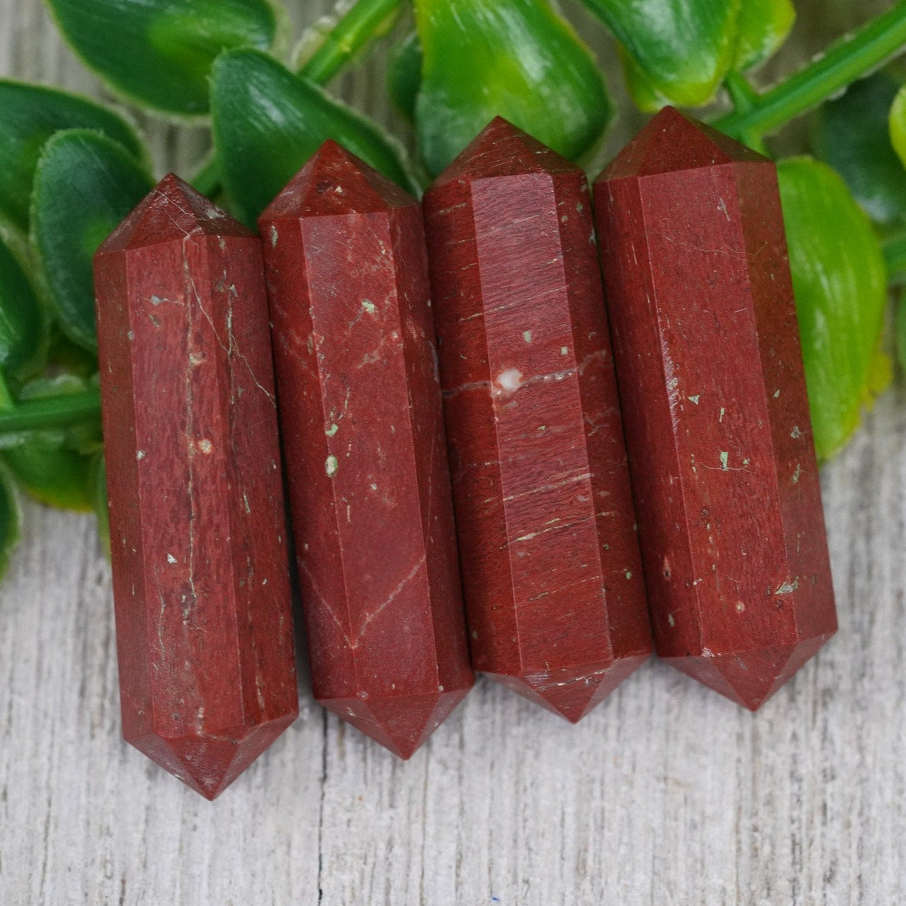 Red Jasper Double Terminated Crystals