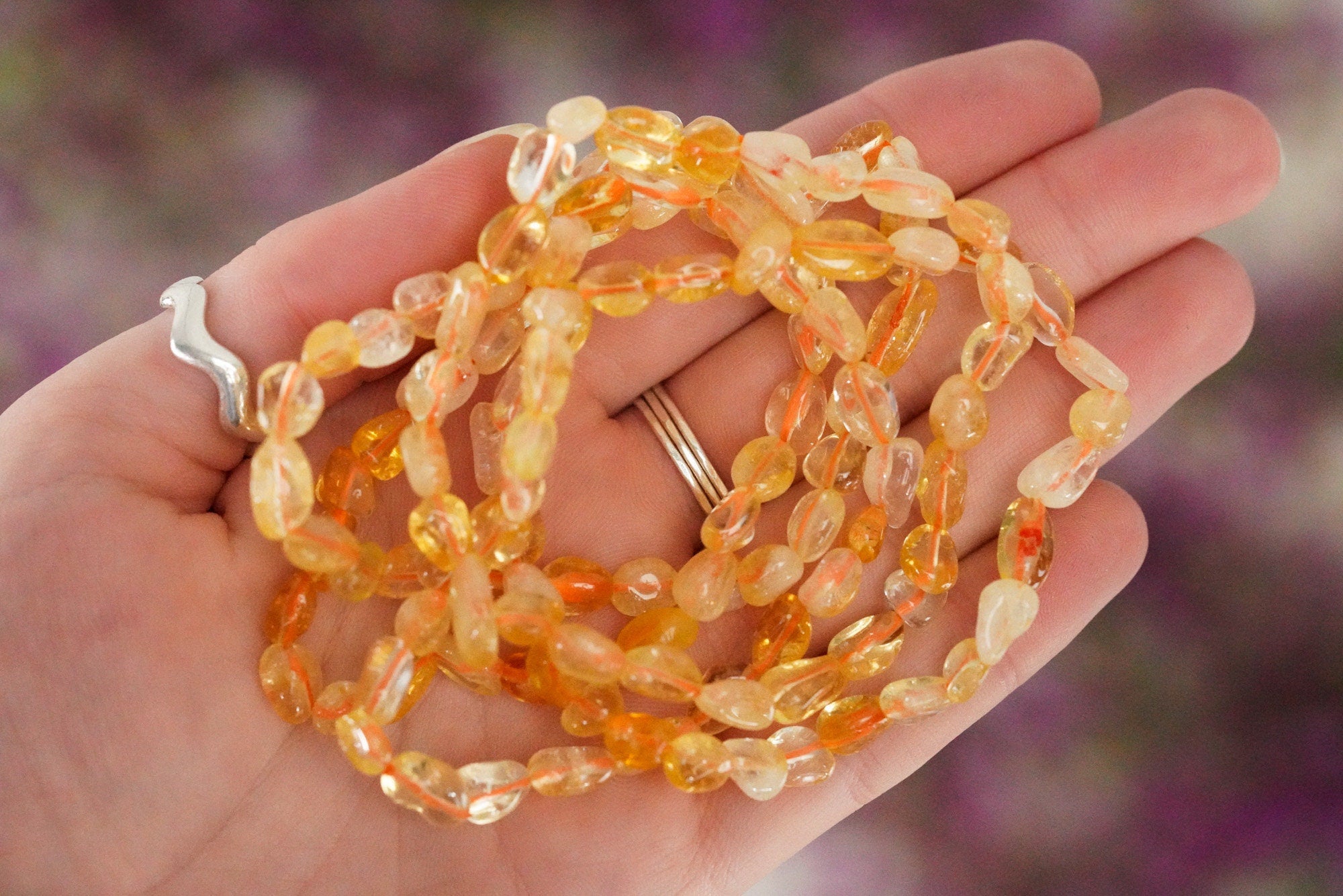 Citrine Tumbled Stone Bracelet