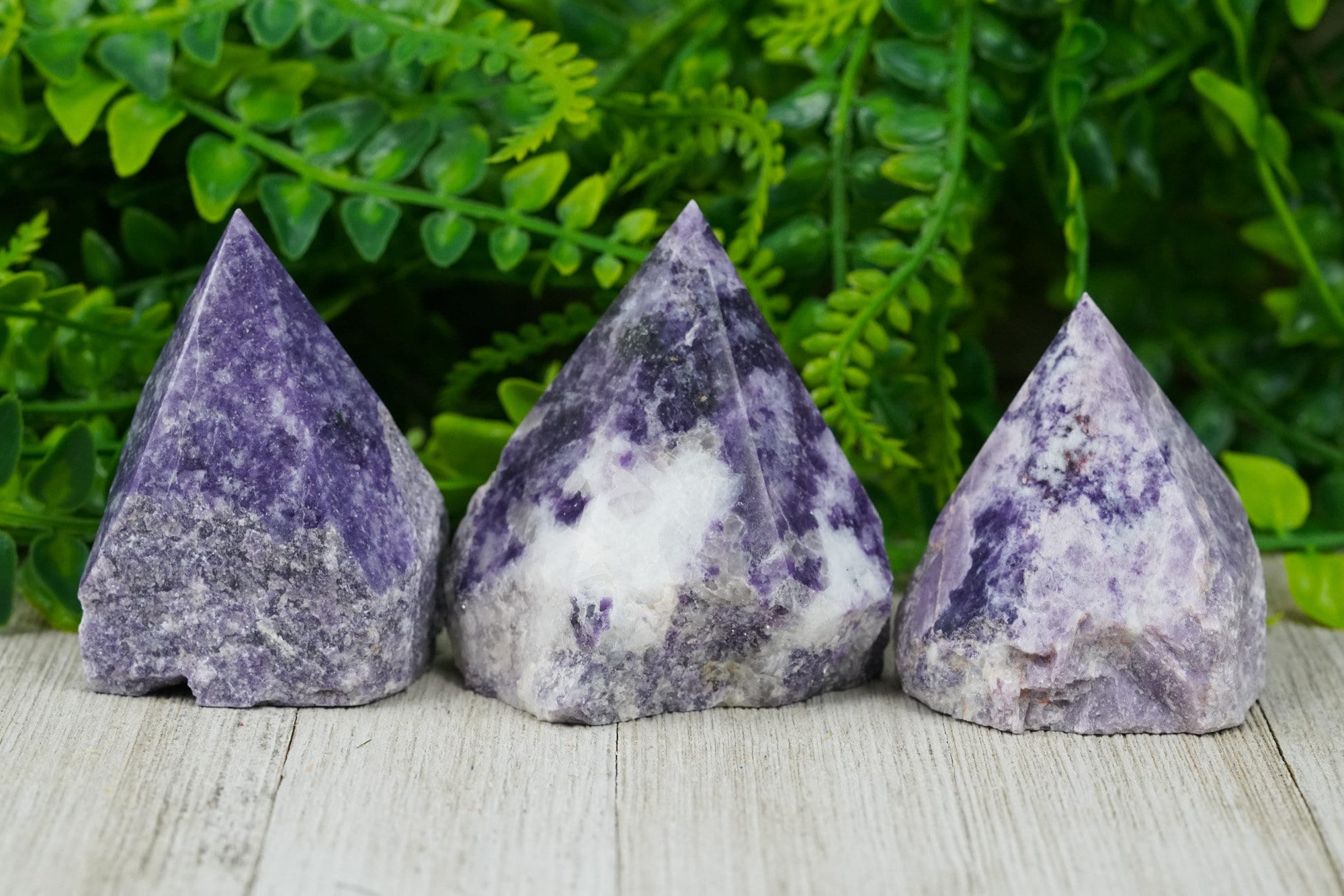 Large Raw Lepidolite Polished Crystal Point