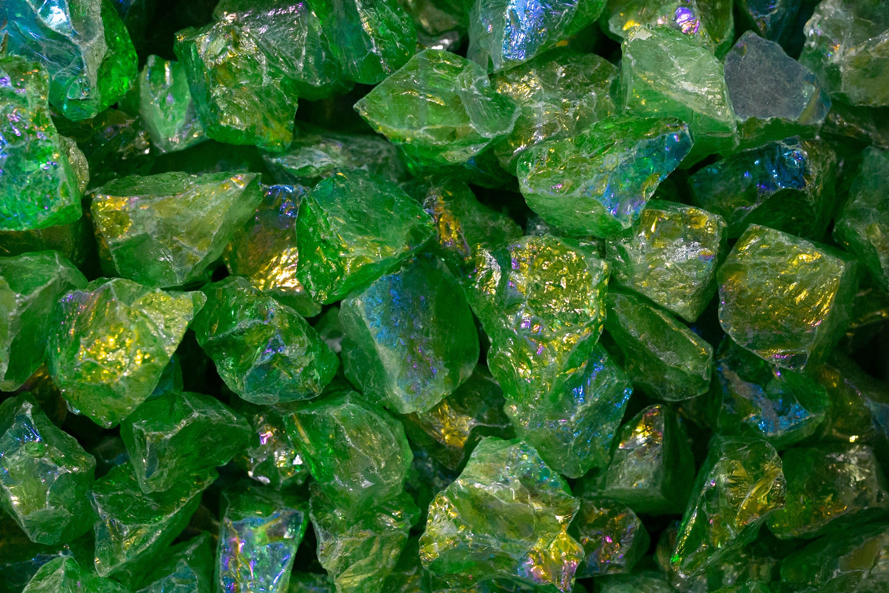 Raw Green Aura Quartz