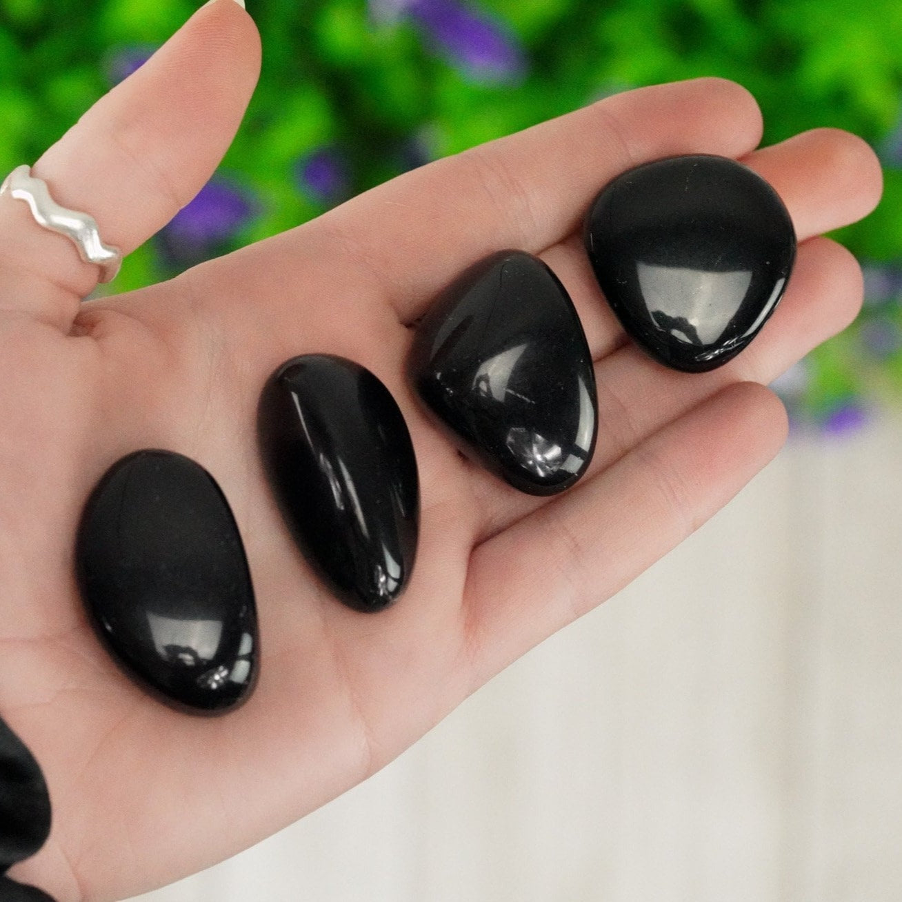 Black Obsidian Pocket Stone