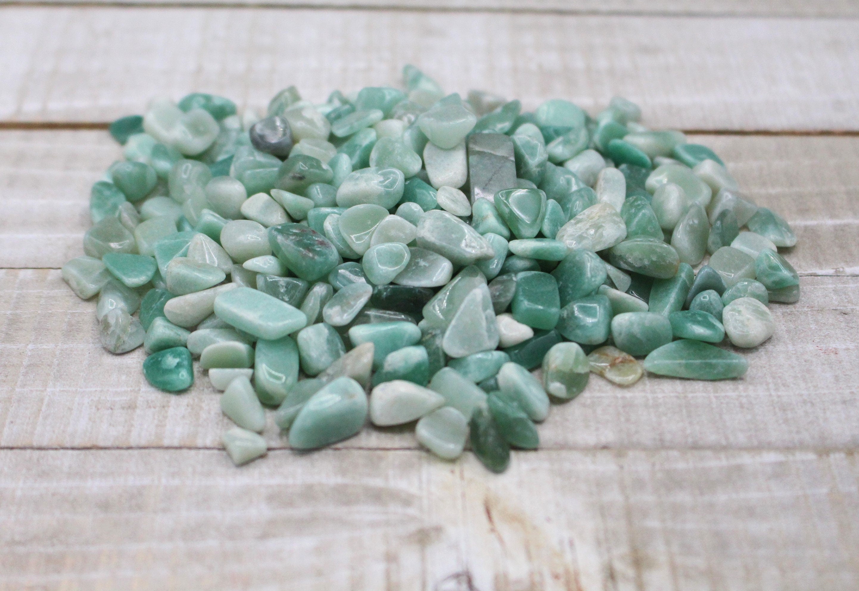 Green Aventurine Tumbled Crystal Chips