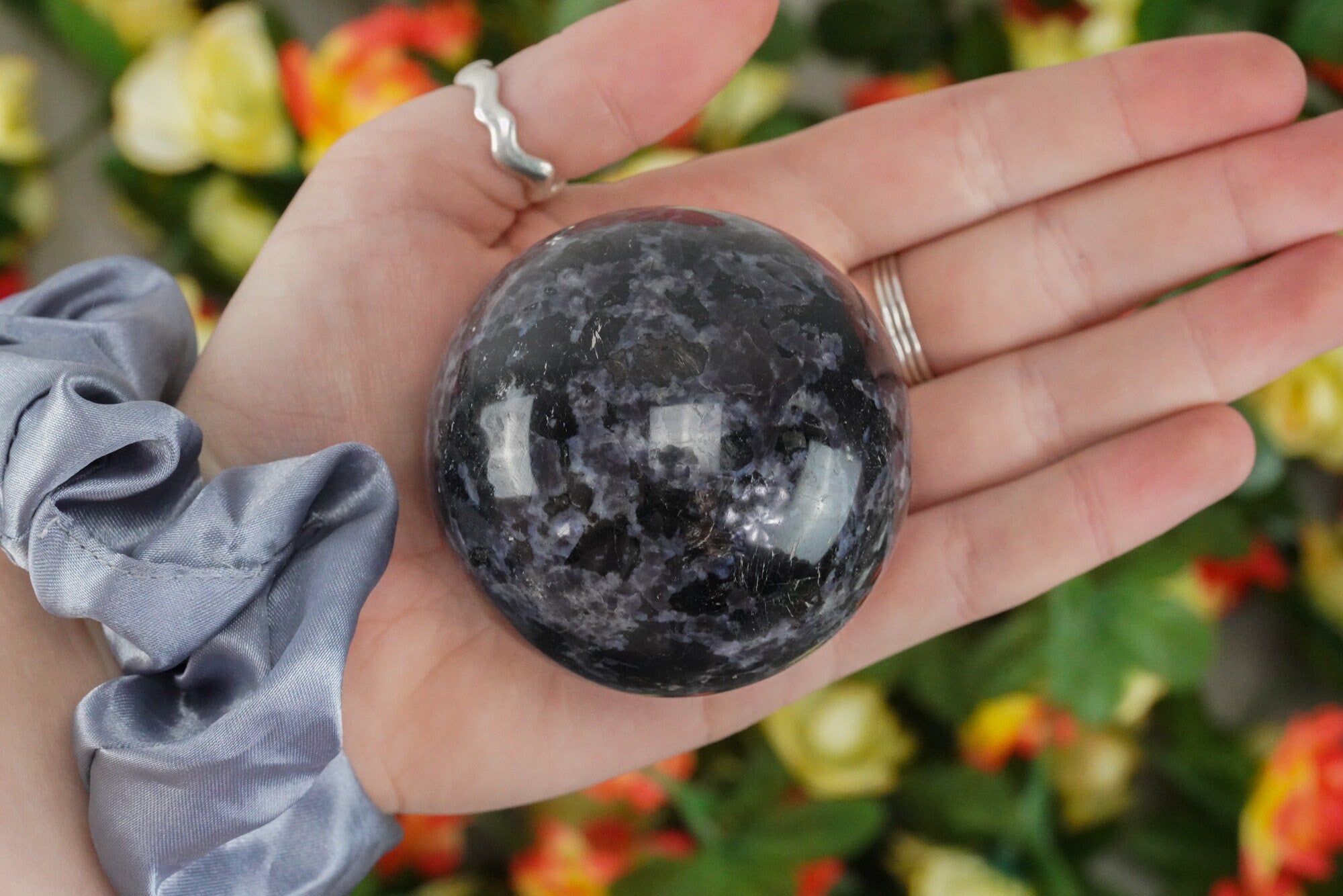 Polished Gabbro Crystal Ball 60mm