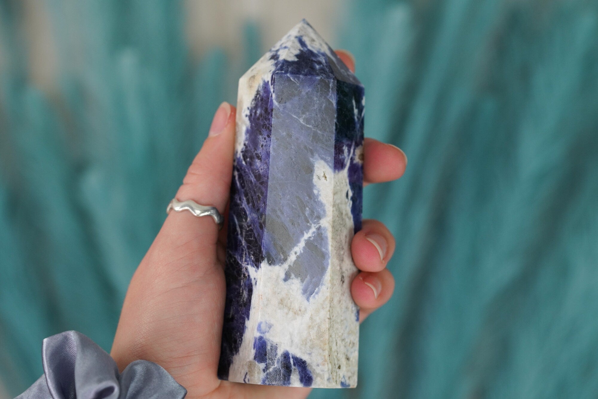 Large Sodalite Crystal Tower