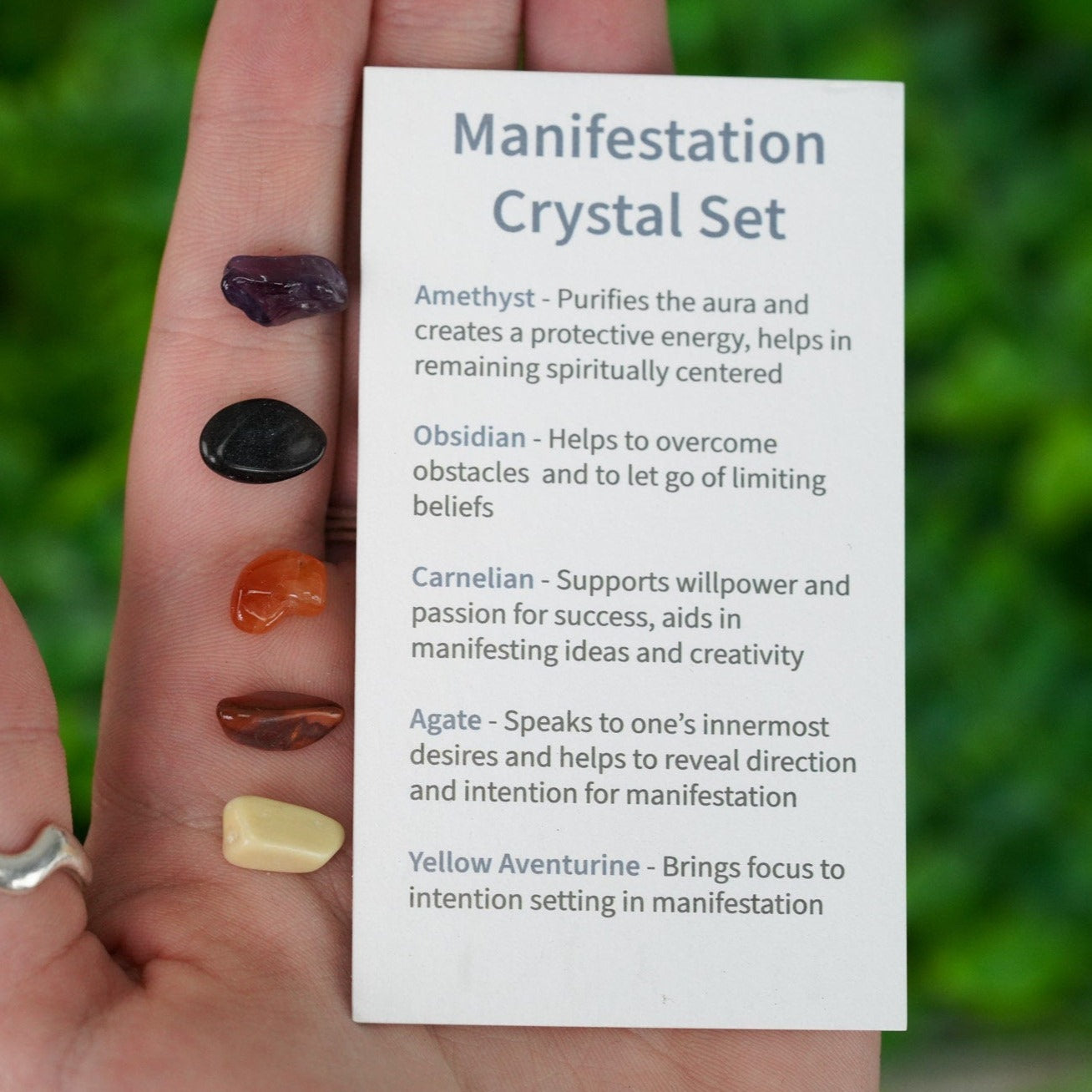 Manifestation Tumbled Chip Crystal Set