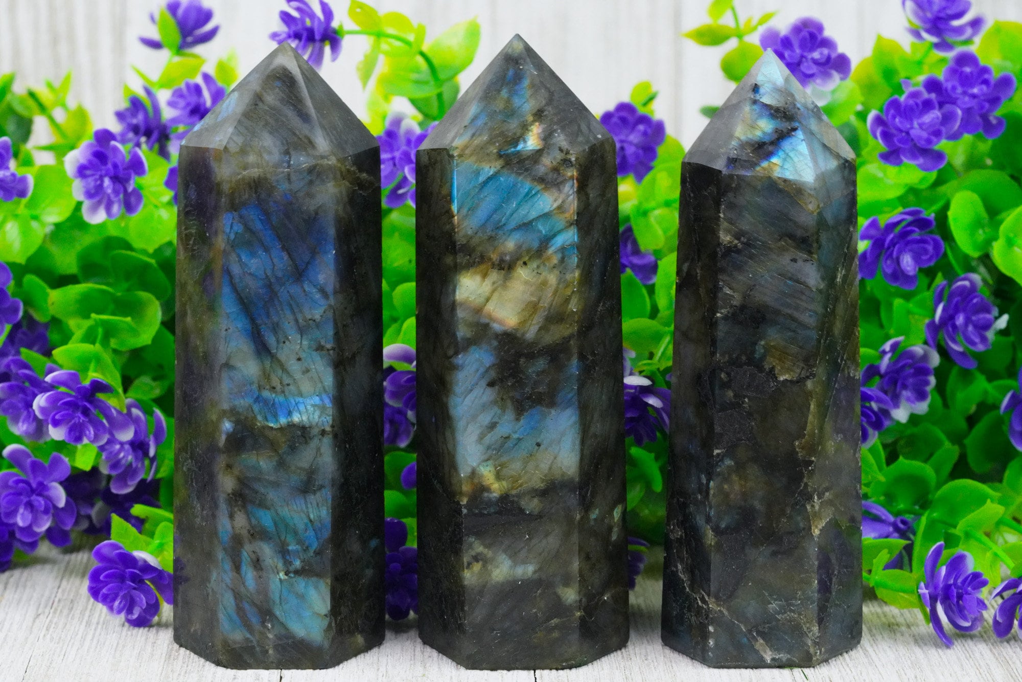 Large labradorite Crystal Tower