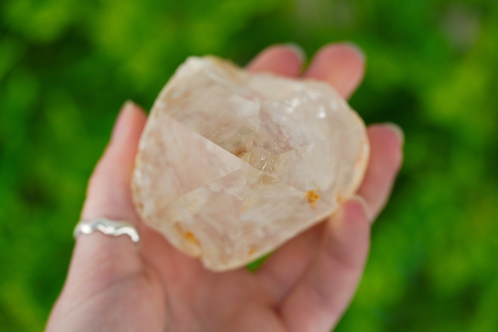 Large Raw Clear Quartz Polished Crystal Point