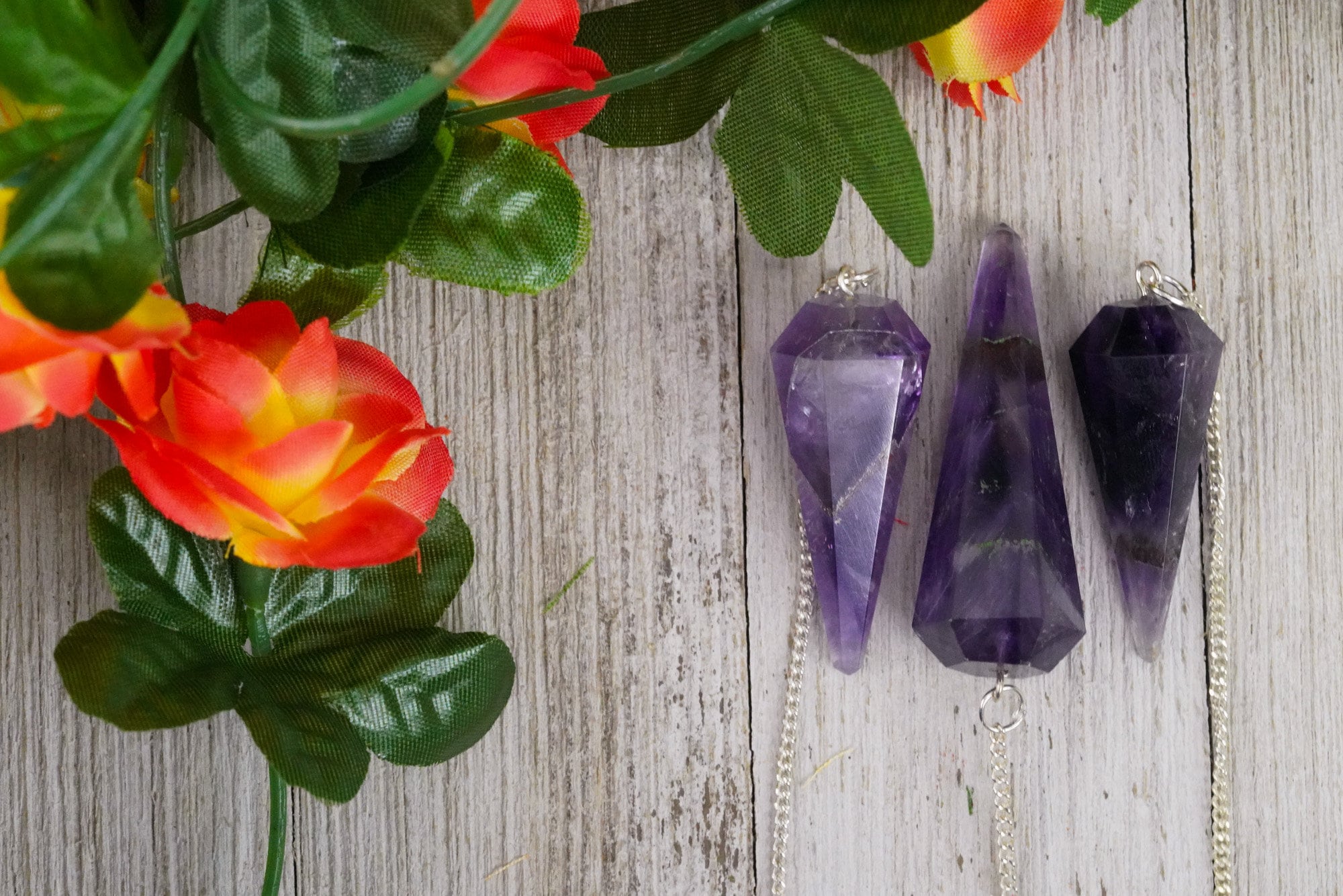 Amethyst Crystal Pendulum