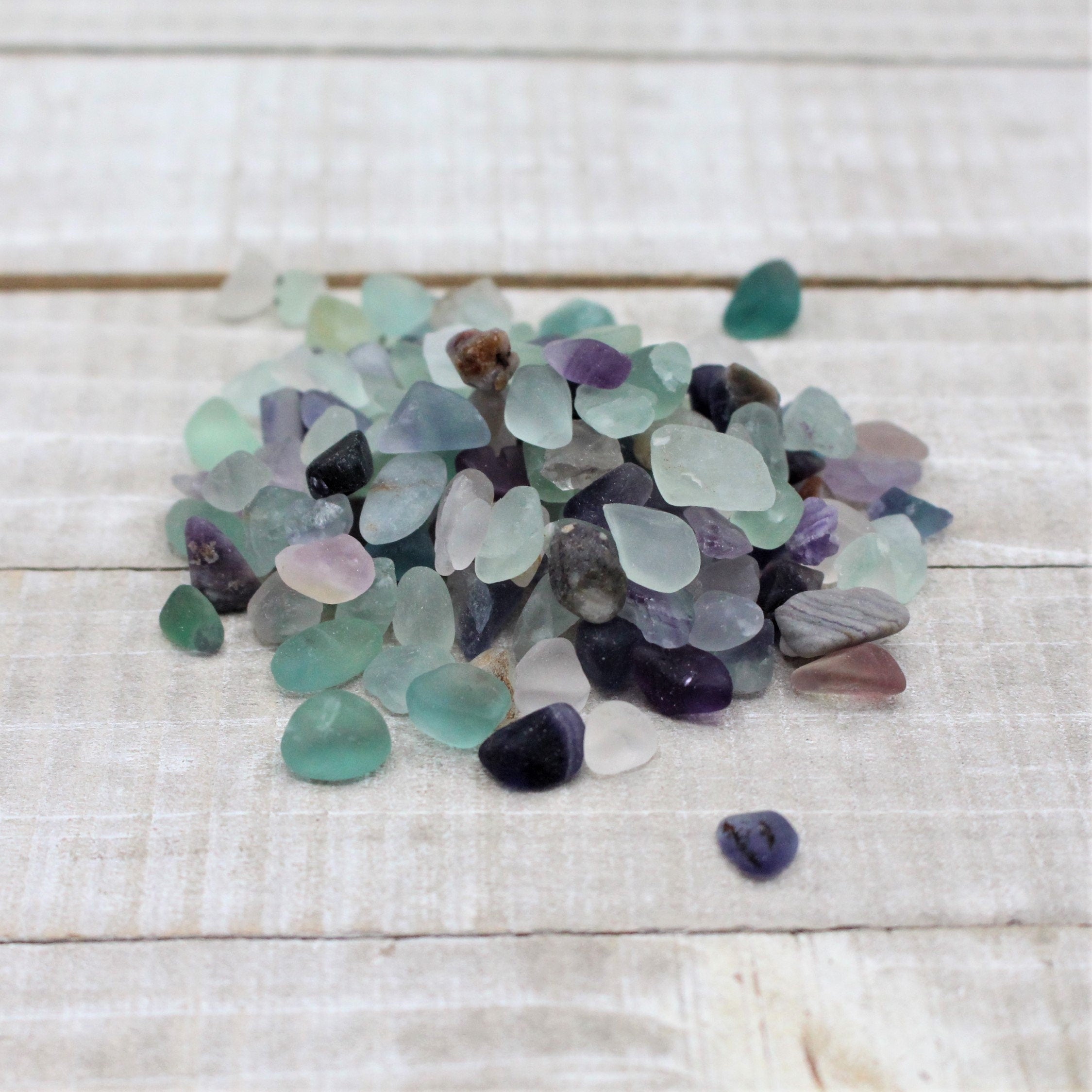 Rainbow Fluorite Tumbled Crystal Chips