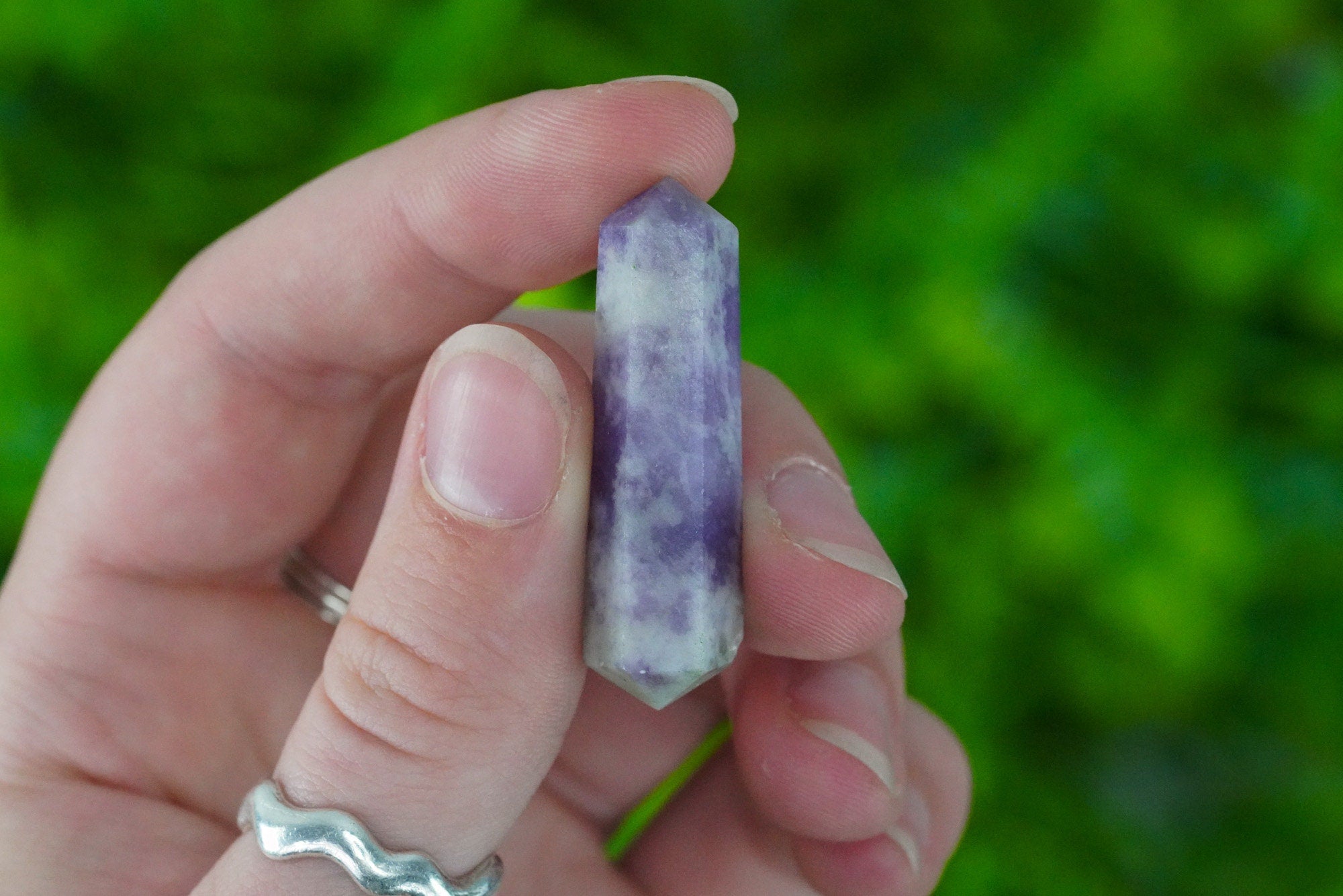 Lepidolite Double Terminated Crystals