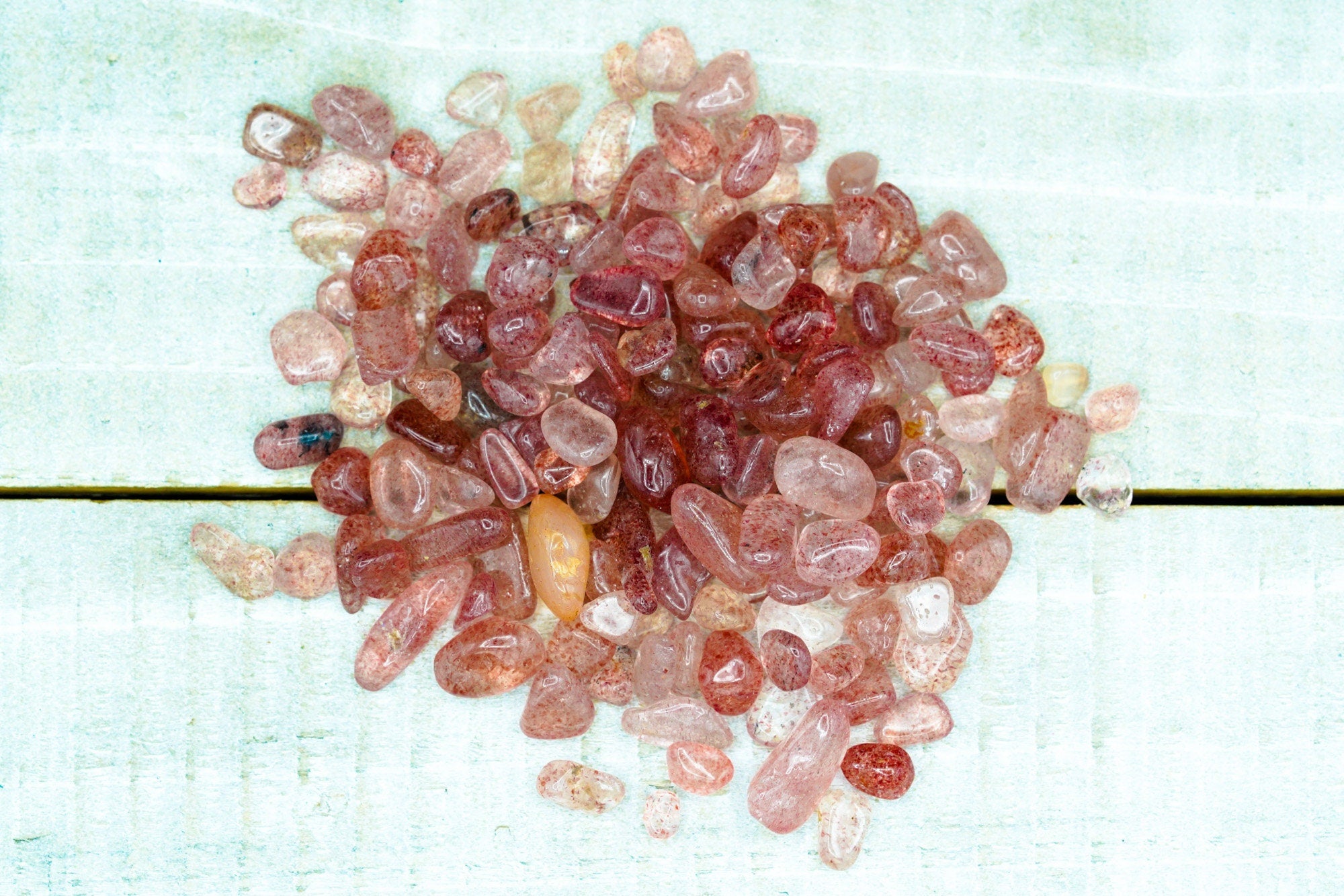 Strawberry Quartz Crystal Chips