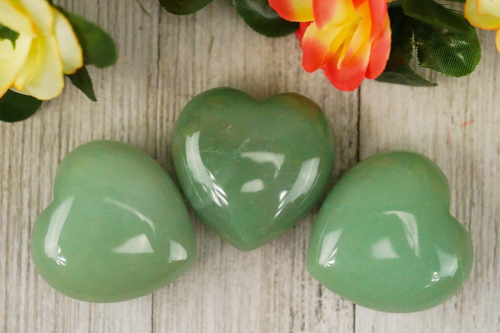 Large Green Aventurine Crystal Heart