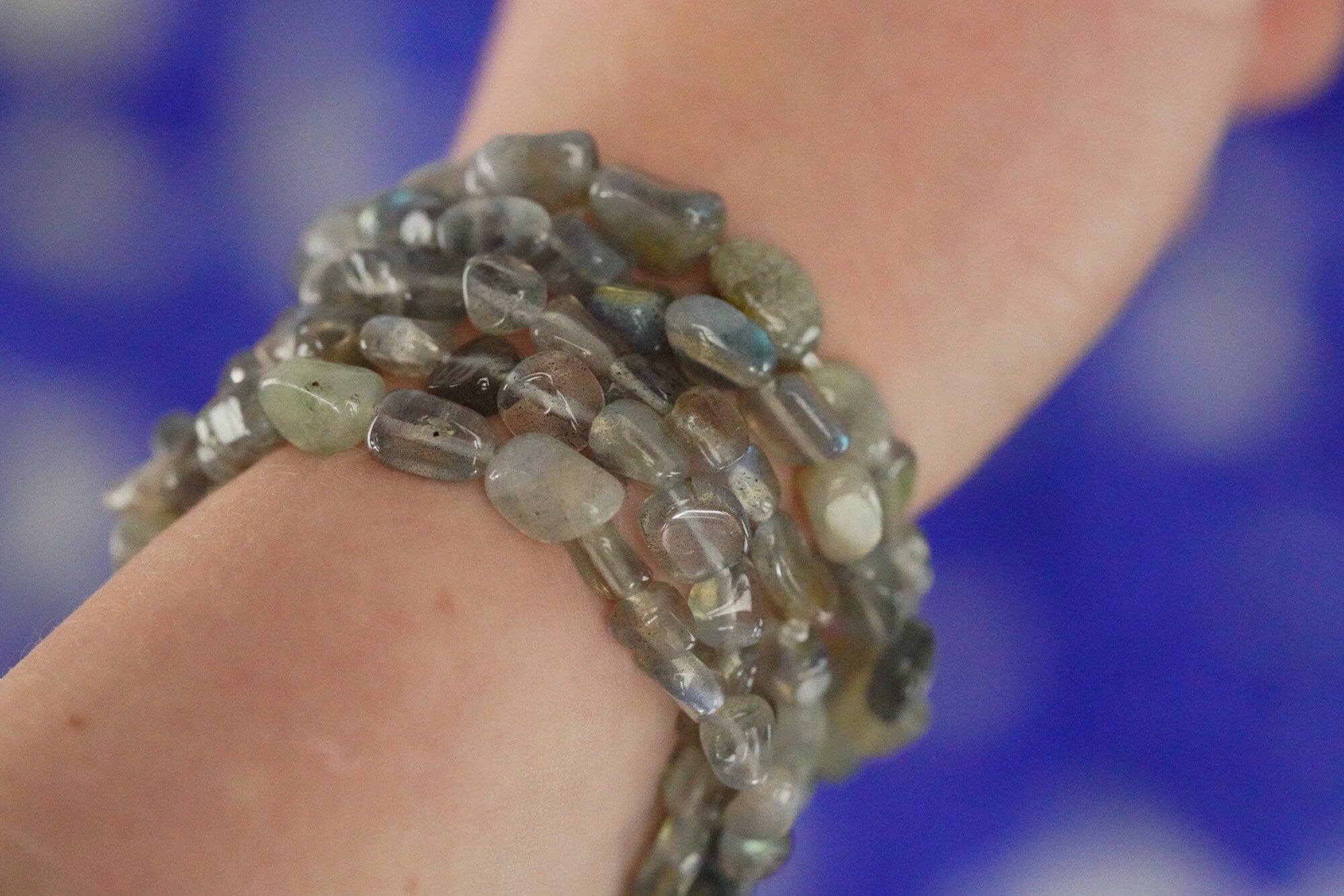 Labradorite Tumbled Stone Bracelet