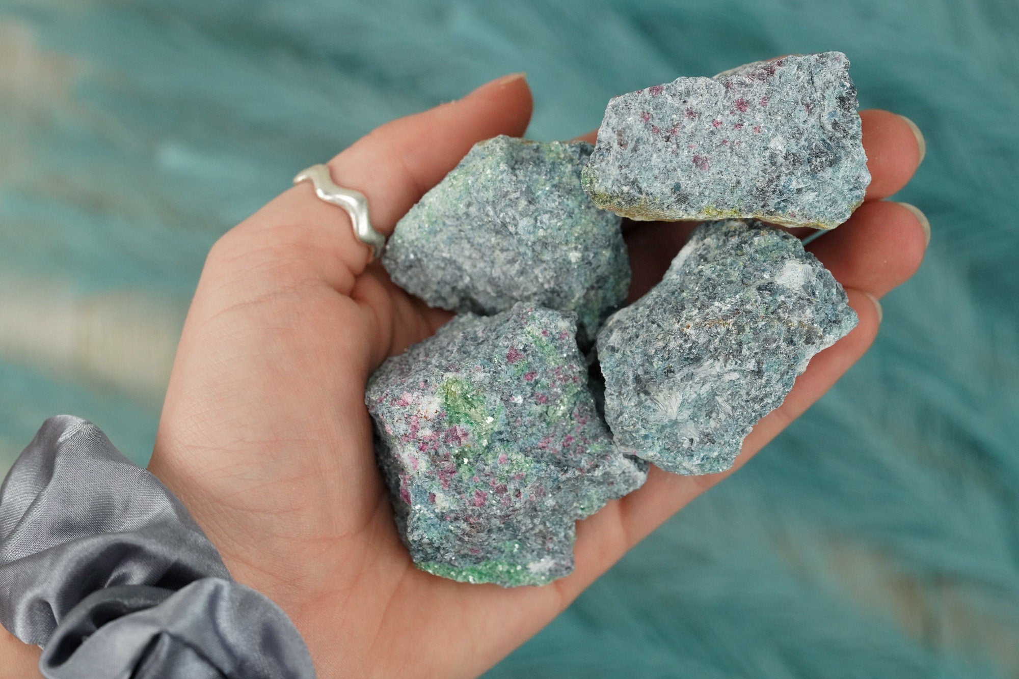 Raw Ruby Fuchsite Rough Crystal