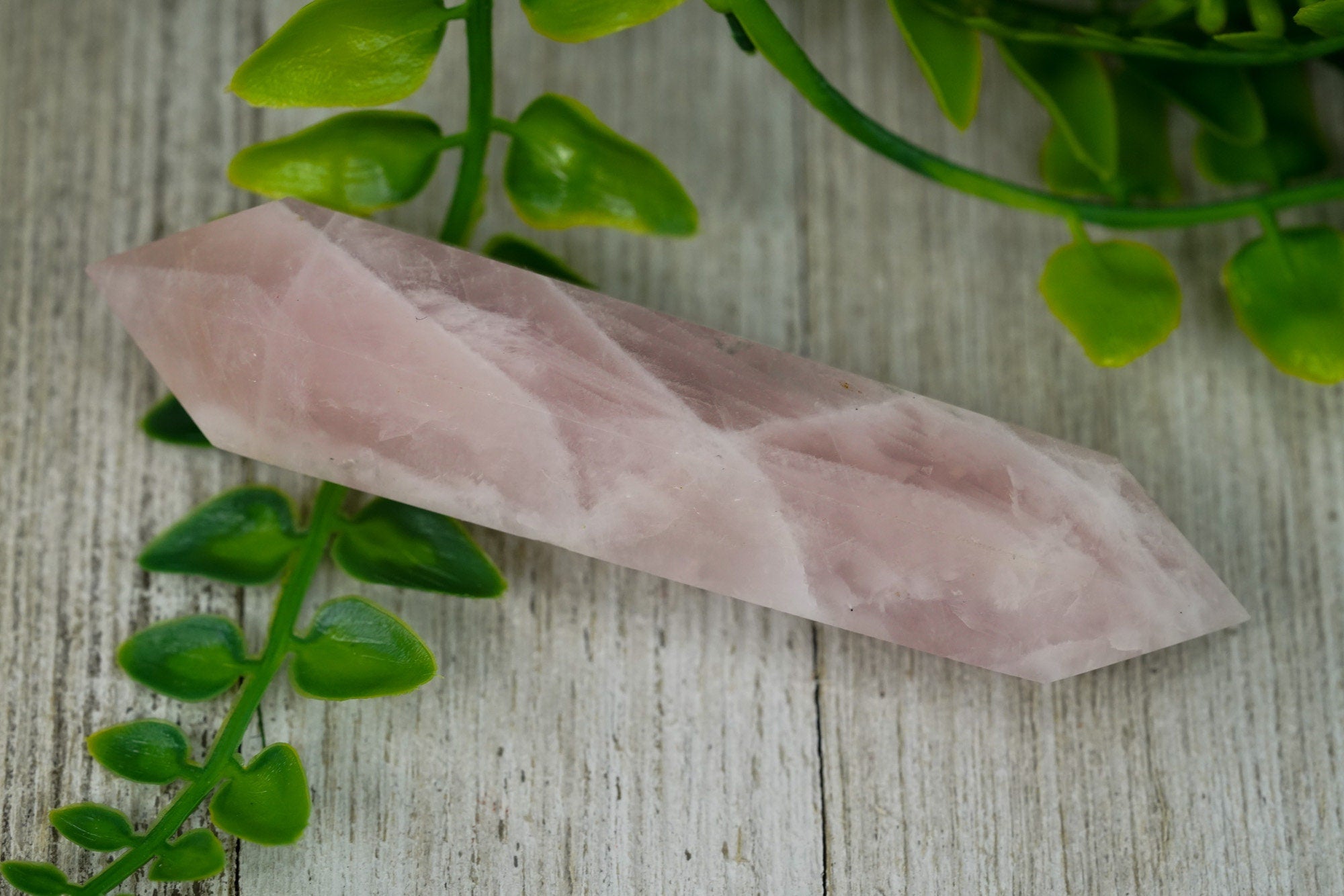 Double terminated Rose Quartz Crystal