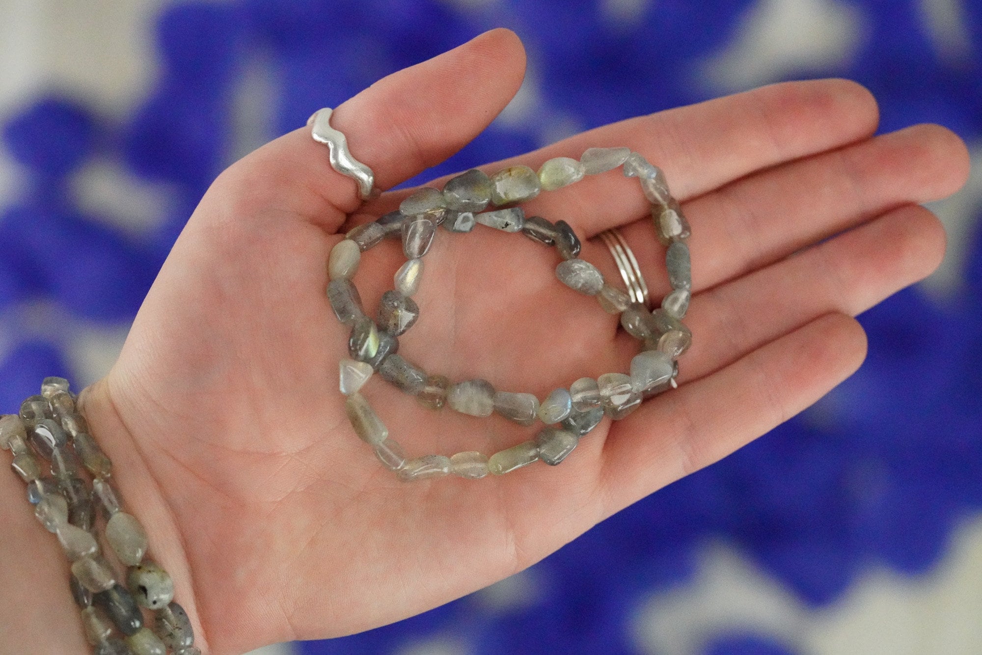 Labradorite Tumbled Stone Bracelet