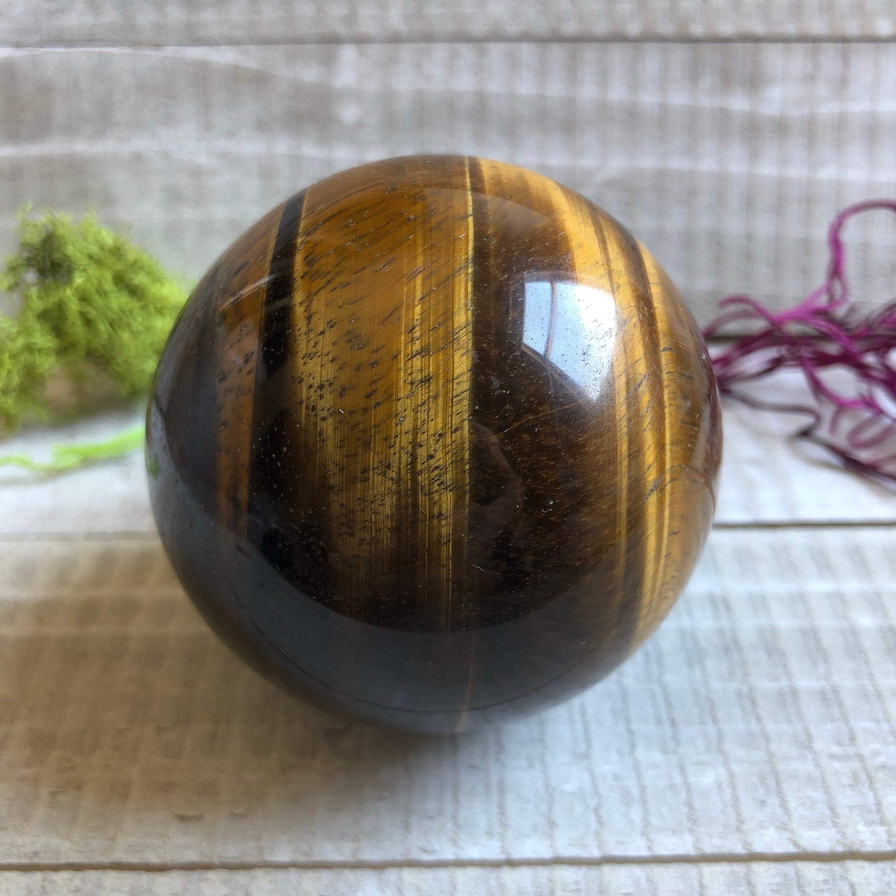 Tigers Eye Stone Crystal Ball 60mm