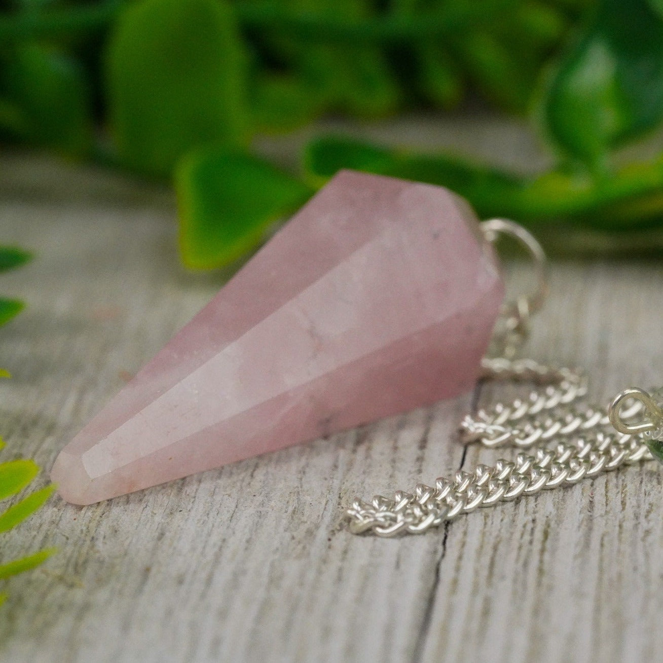 Rose Quartz Crystal Pendulum