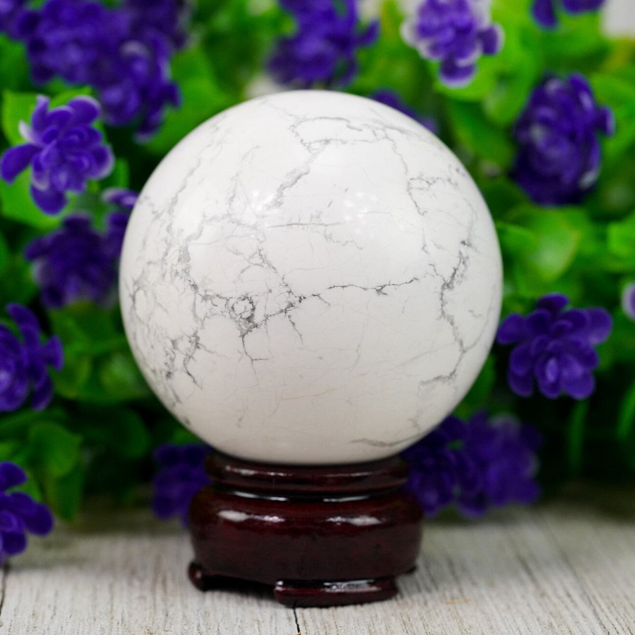 White Howlite Crystal Ball 60mm