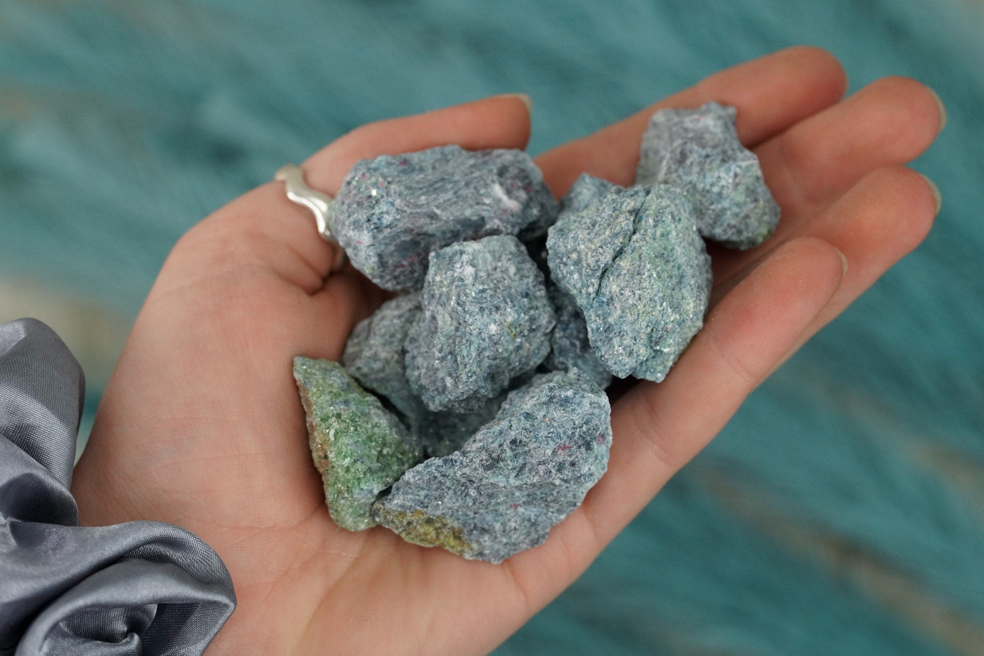 Raw Ruby Fuchsite Rough Crystal