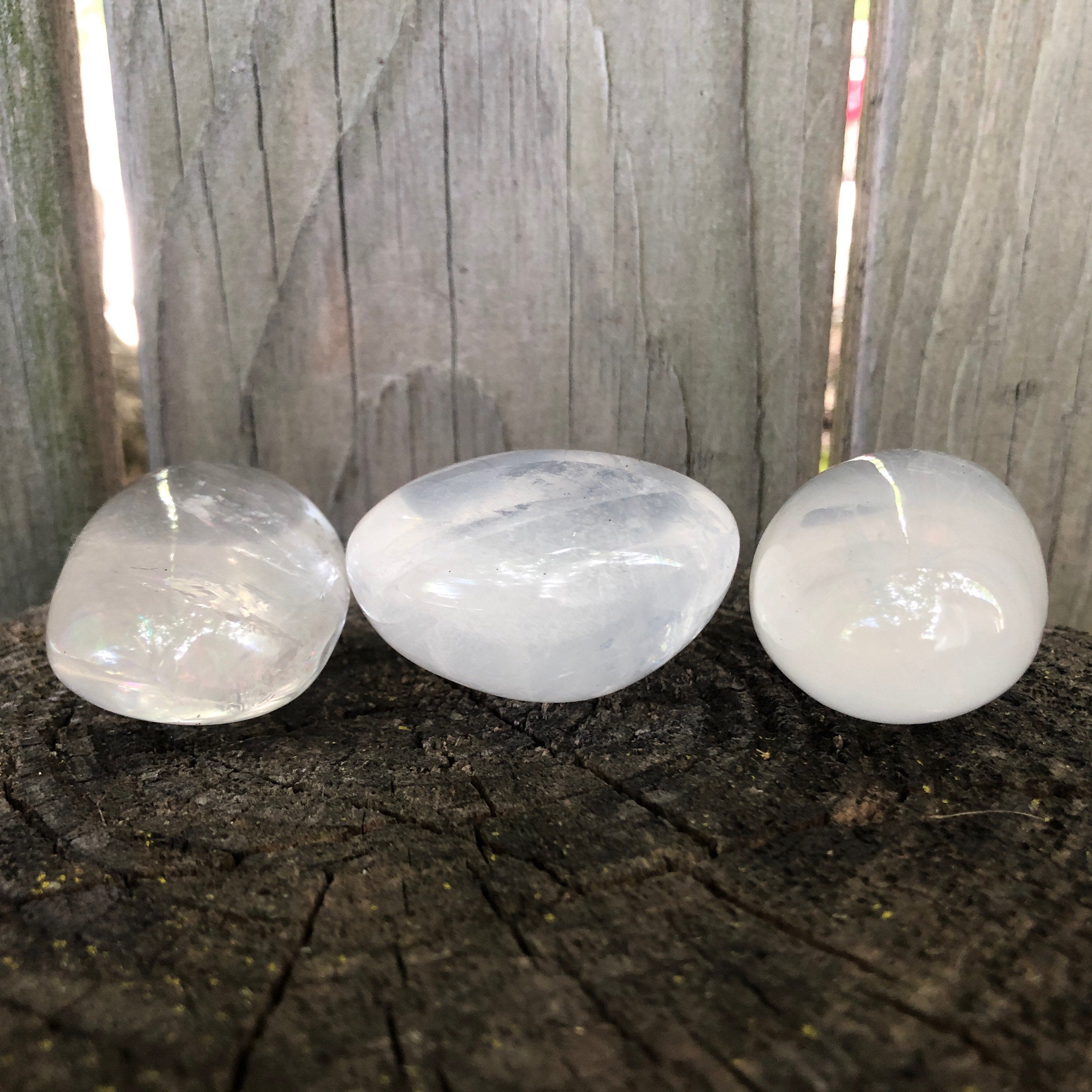 Clear Quartz Palm Stone