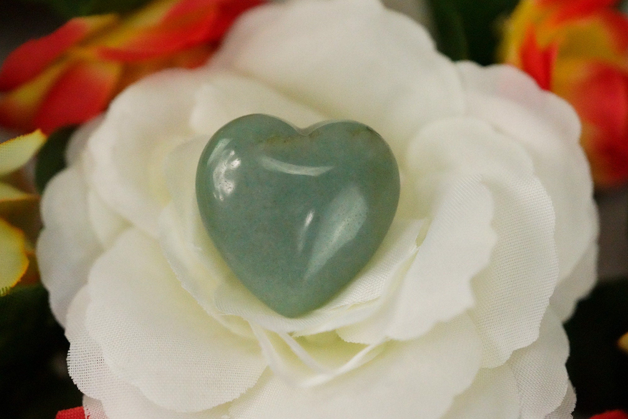 Small Green Aventurine Crystal Heart