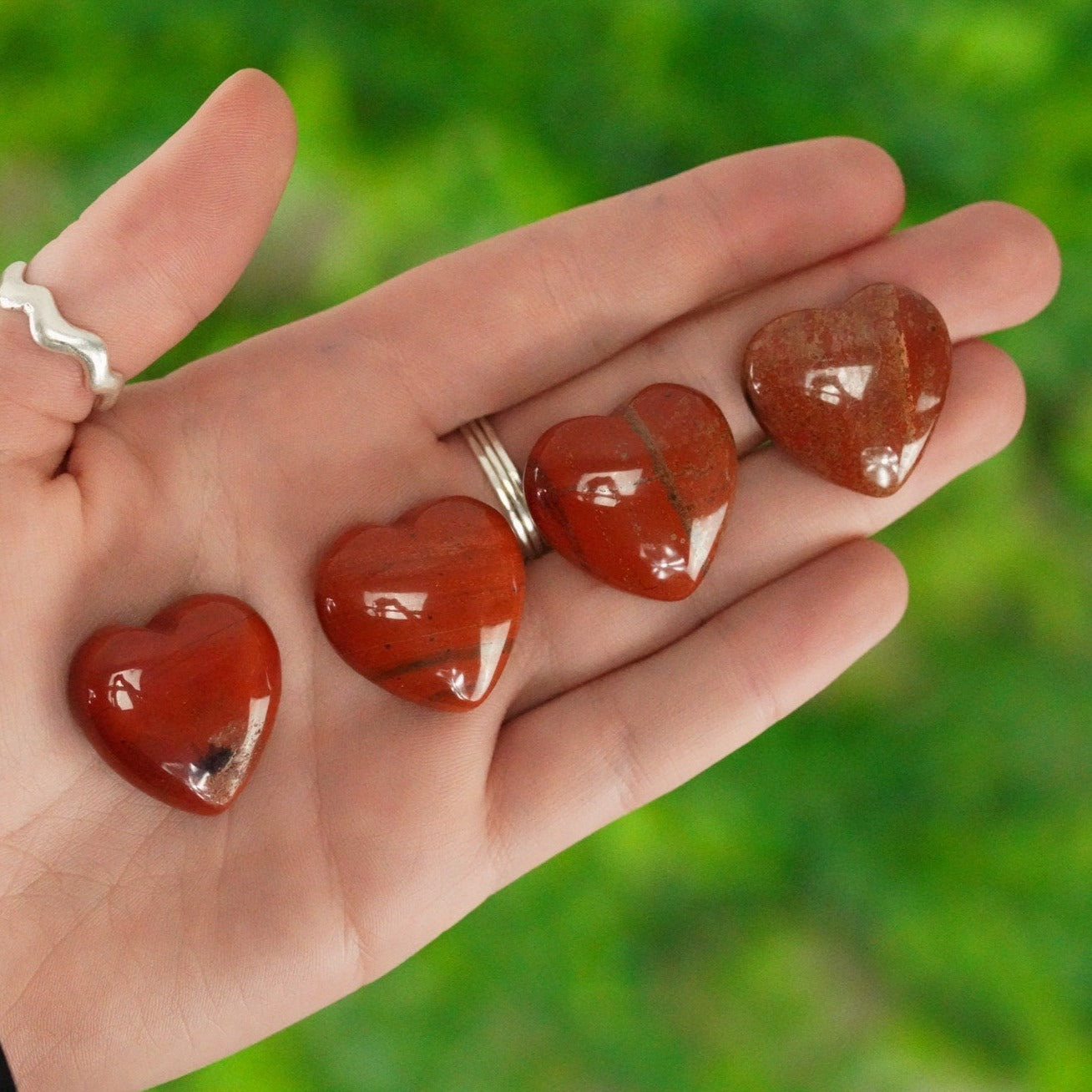 Red Jasper Crystal Heart