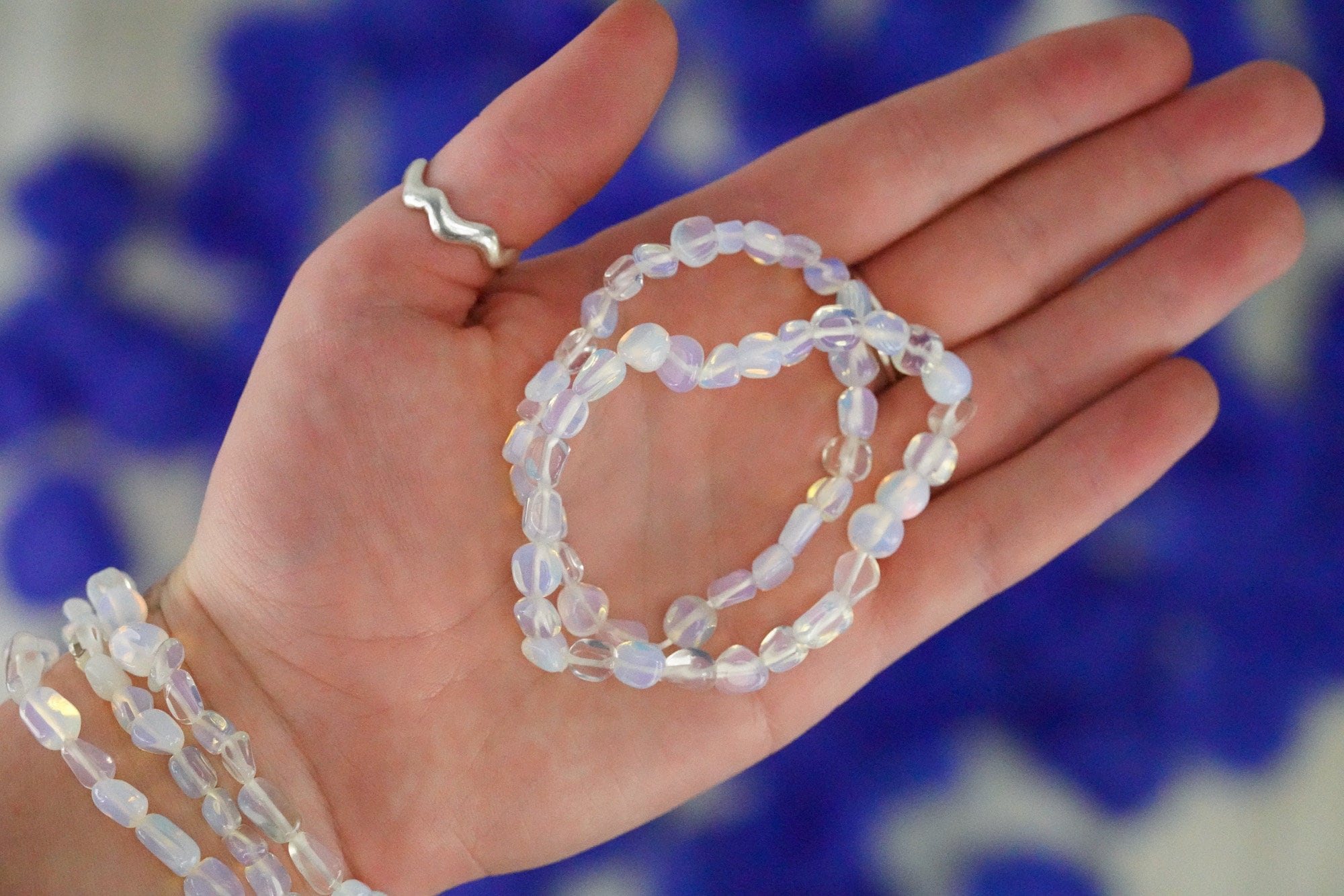 Opalite Tumbled Stone Bracelet