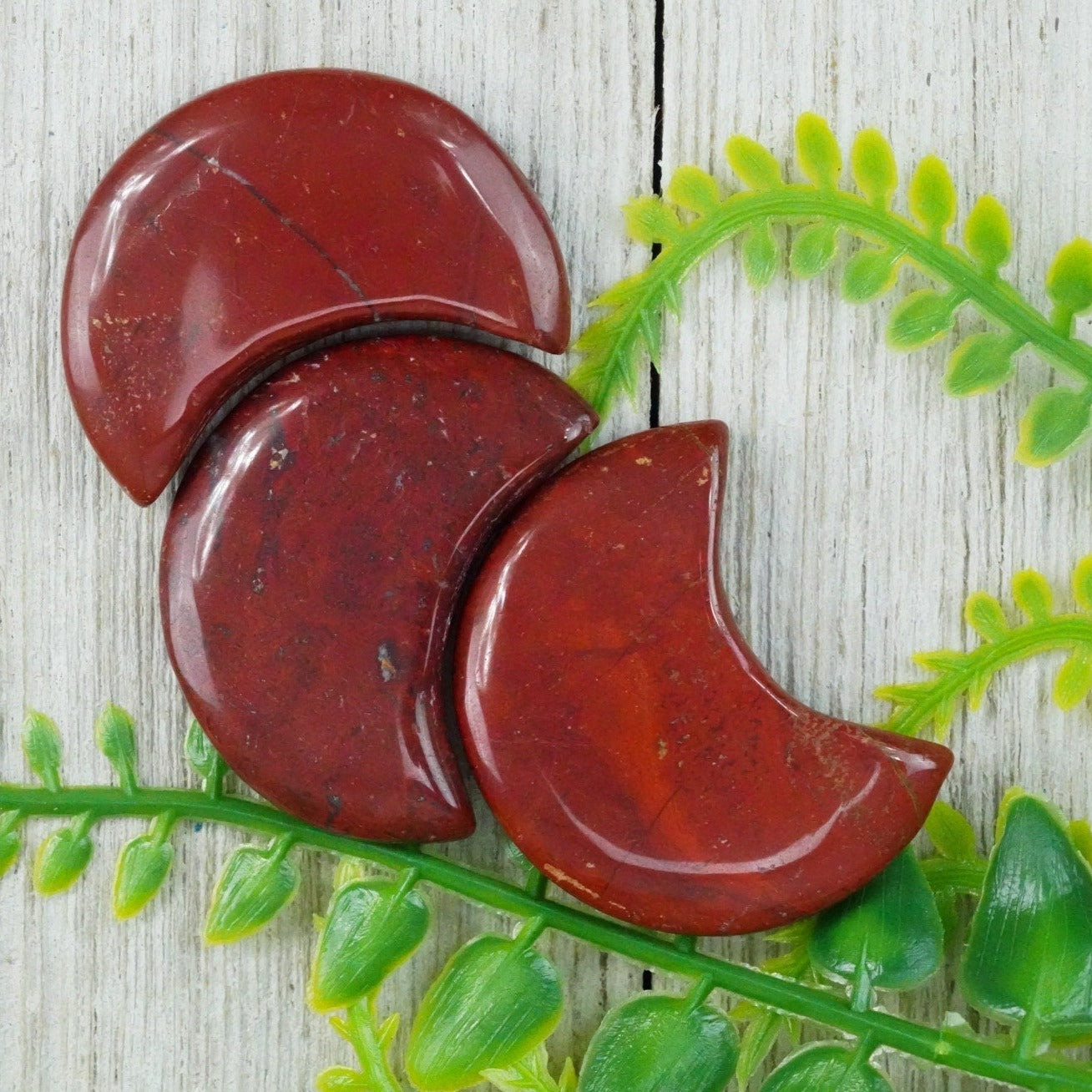 Red Jasper Crystal Crescent Moon