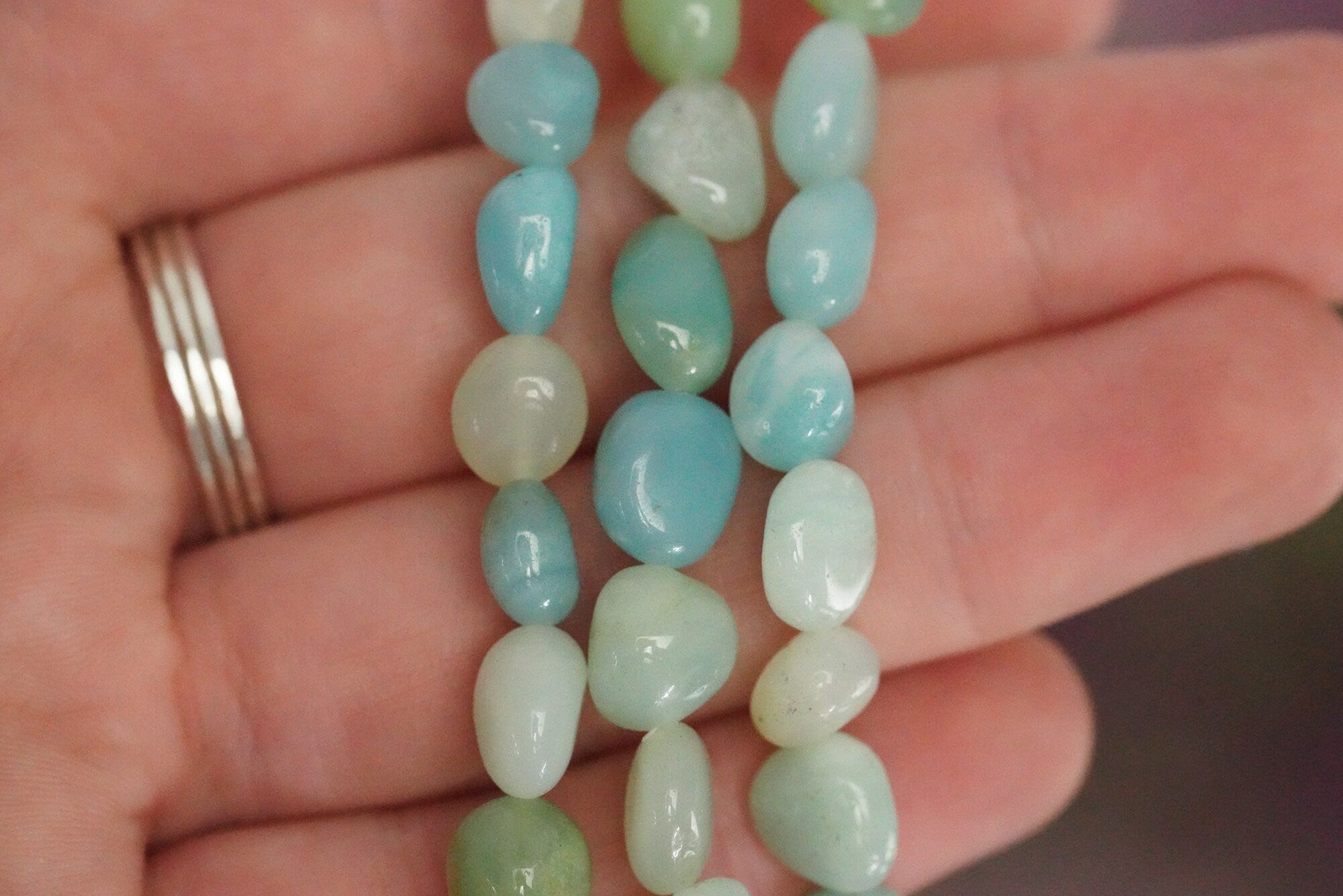 Amazonite Tumbled Stone Bracelet