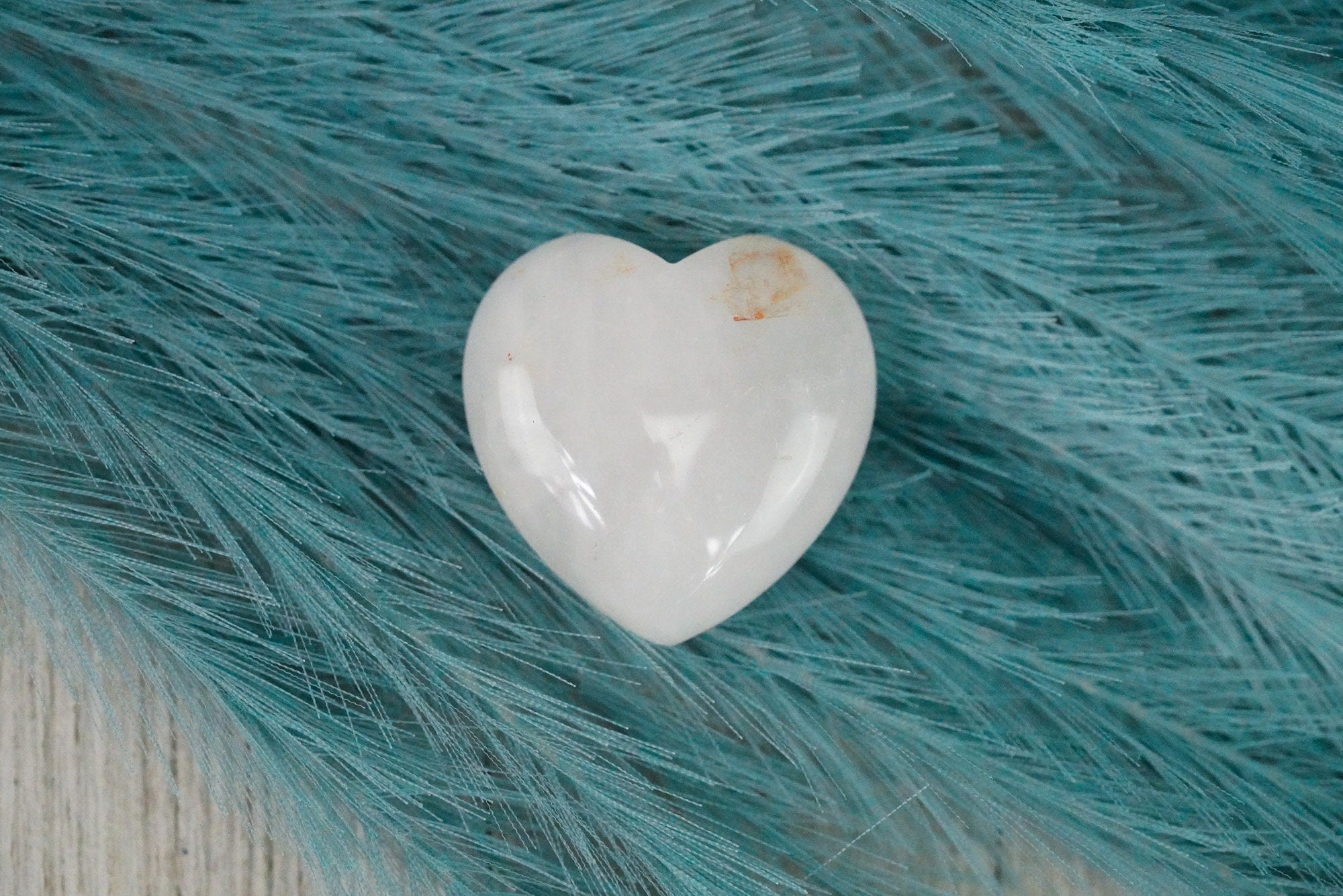 Large Clear Quartz Crystal Heart