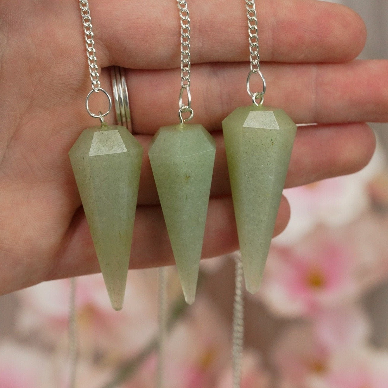 Green Aventurine Crystal Pendulum