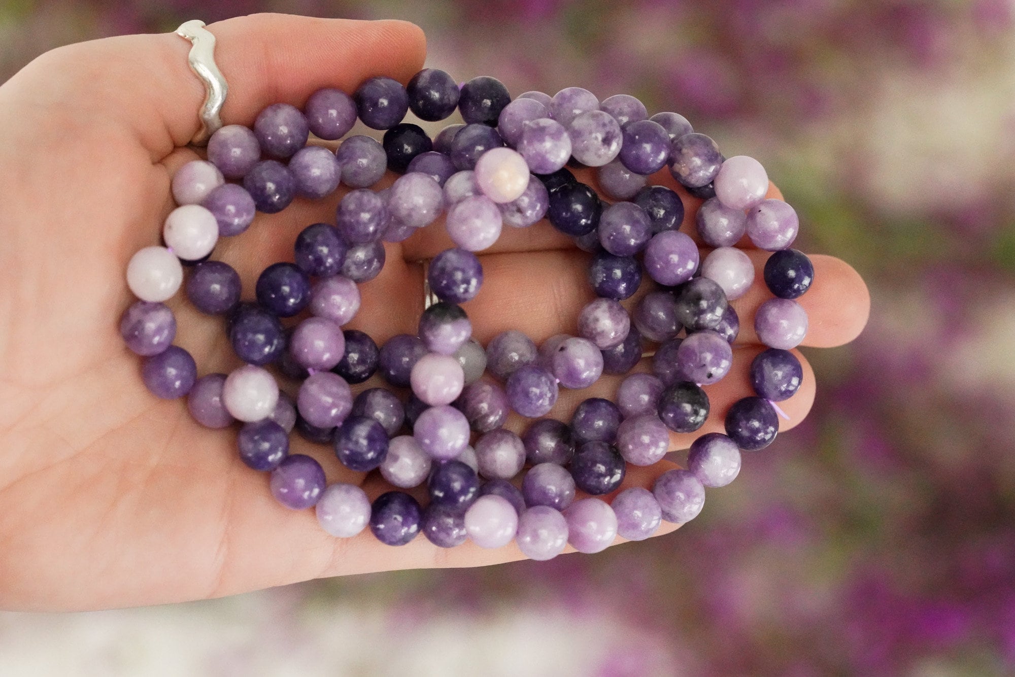 Sugilite Crystal Bracelet 8mm Stone Beads