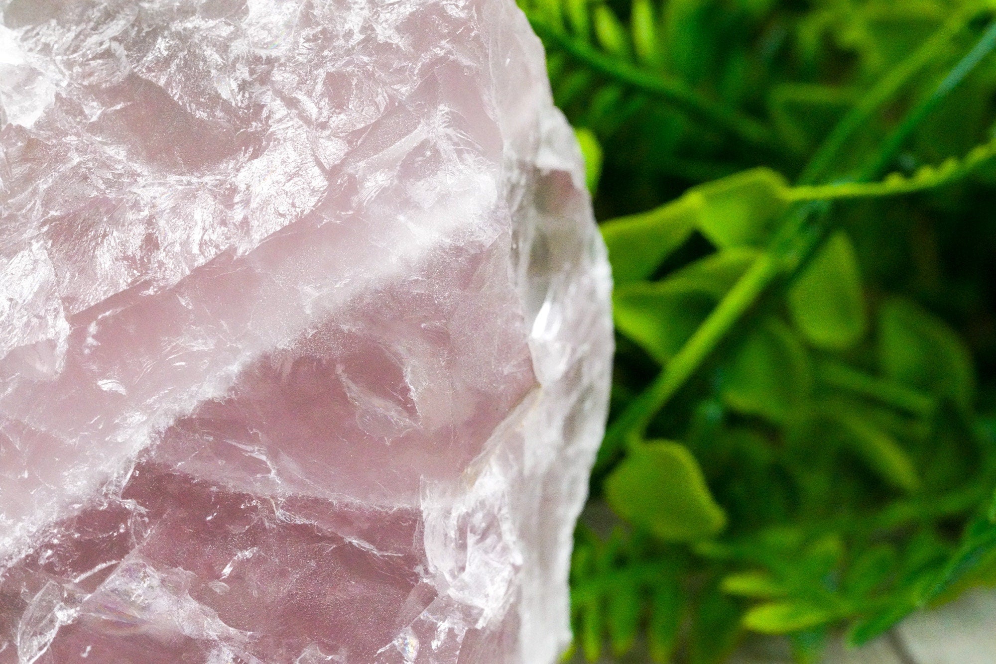 Jumbo Raw Rose Quartz Crystal