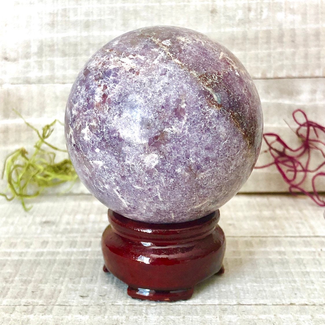 Lepidolite Mica Crystal Ball 60mm