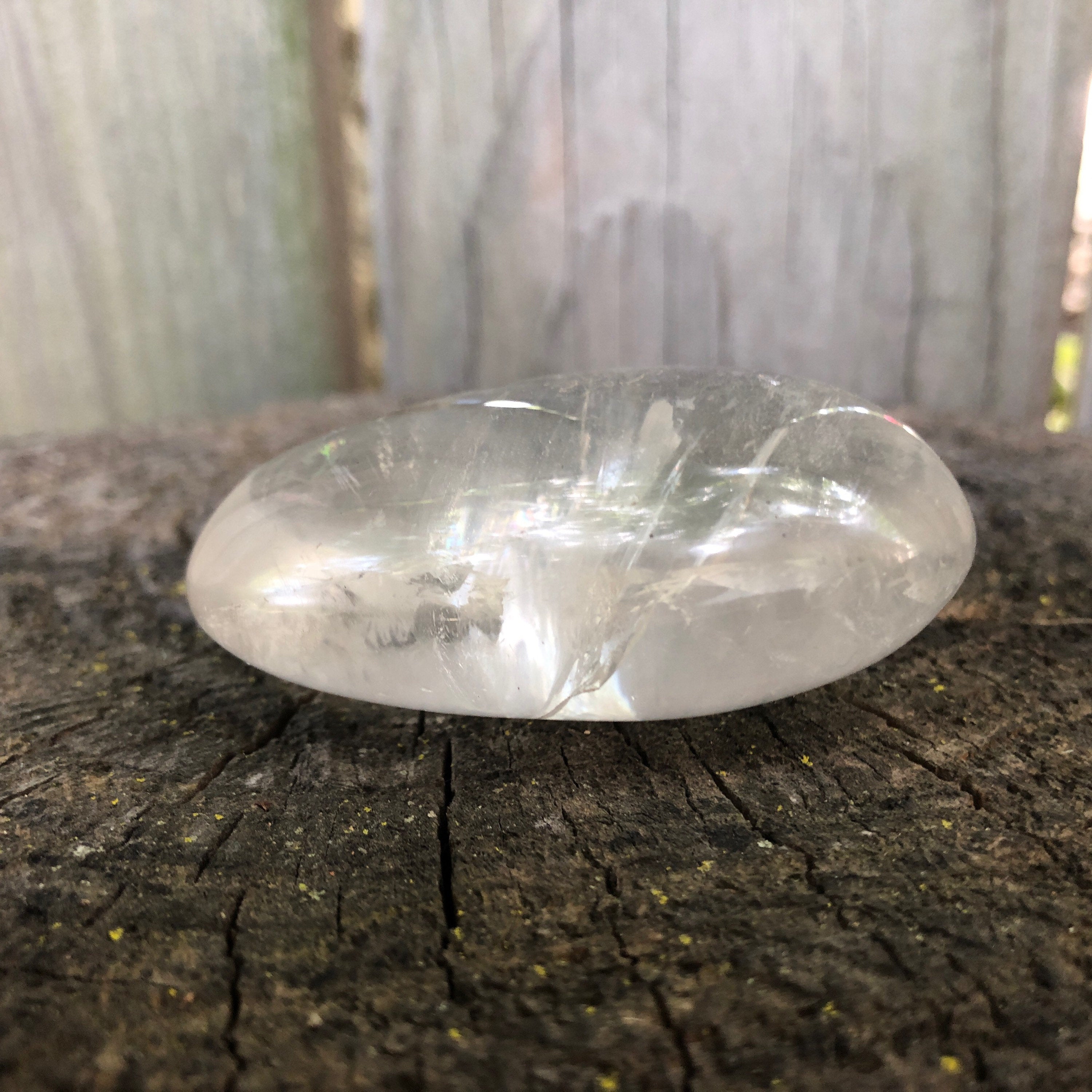 Clear Quartz Palm Stone